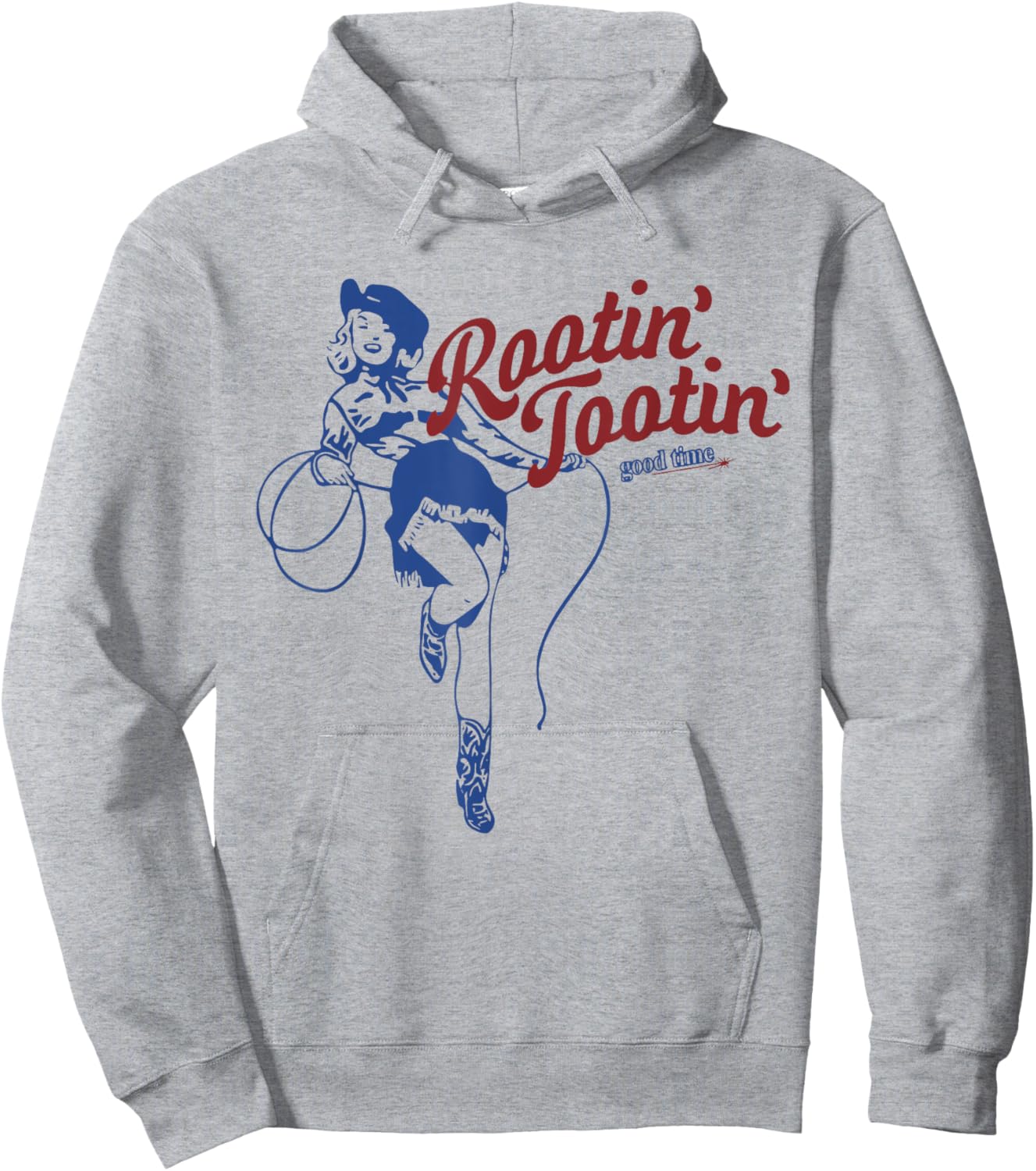 Rootin Tootin Good Time Funny Cowgirl Saying Hoodie - Hoodie | Ash