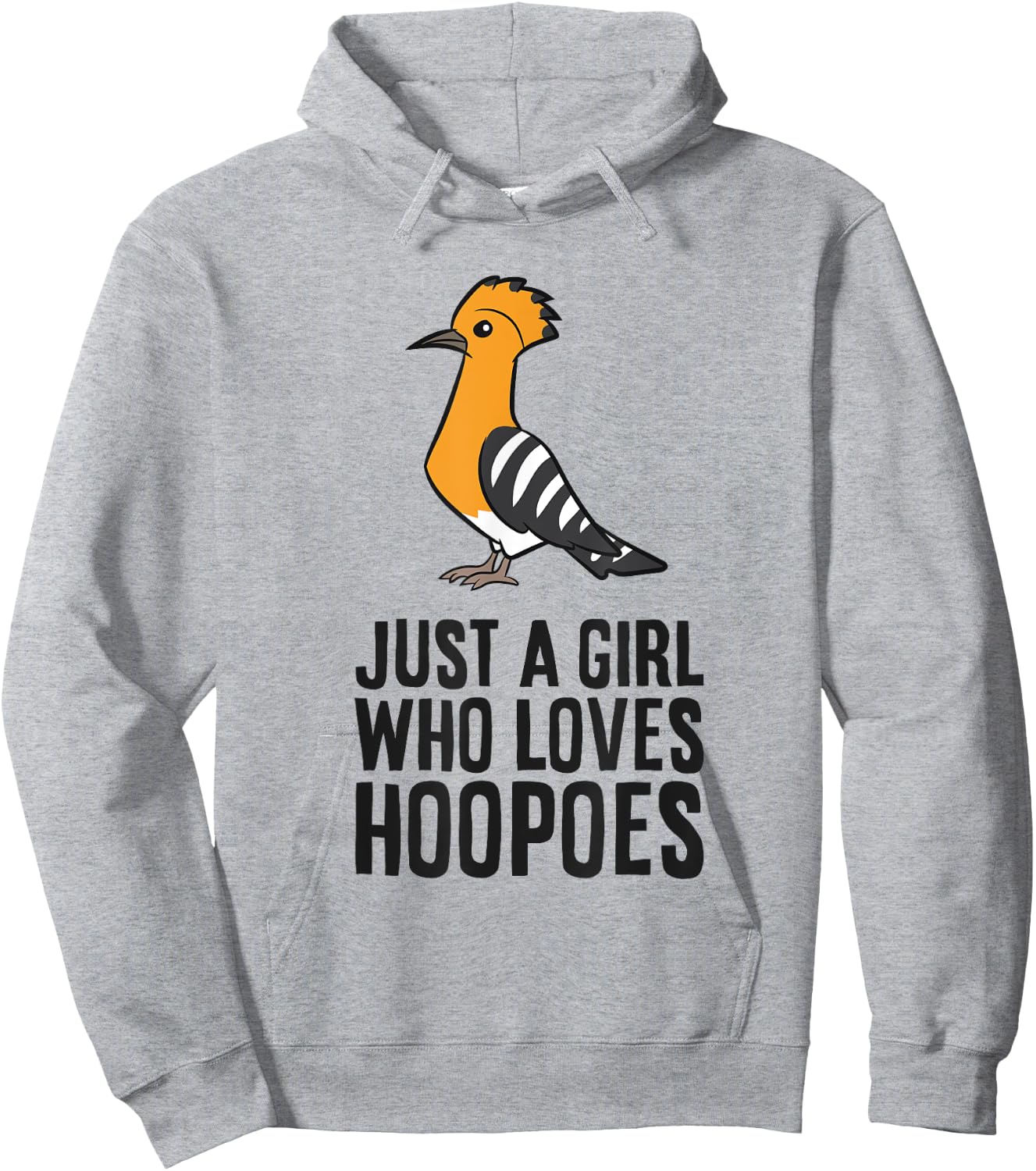 Eurasian Hoopoe Bird Just a Girl Who Loves Hoopoes Hoodie - Hoodie | Ash