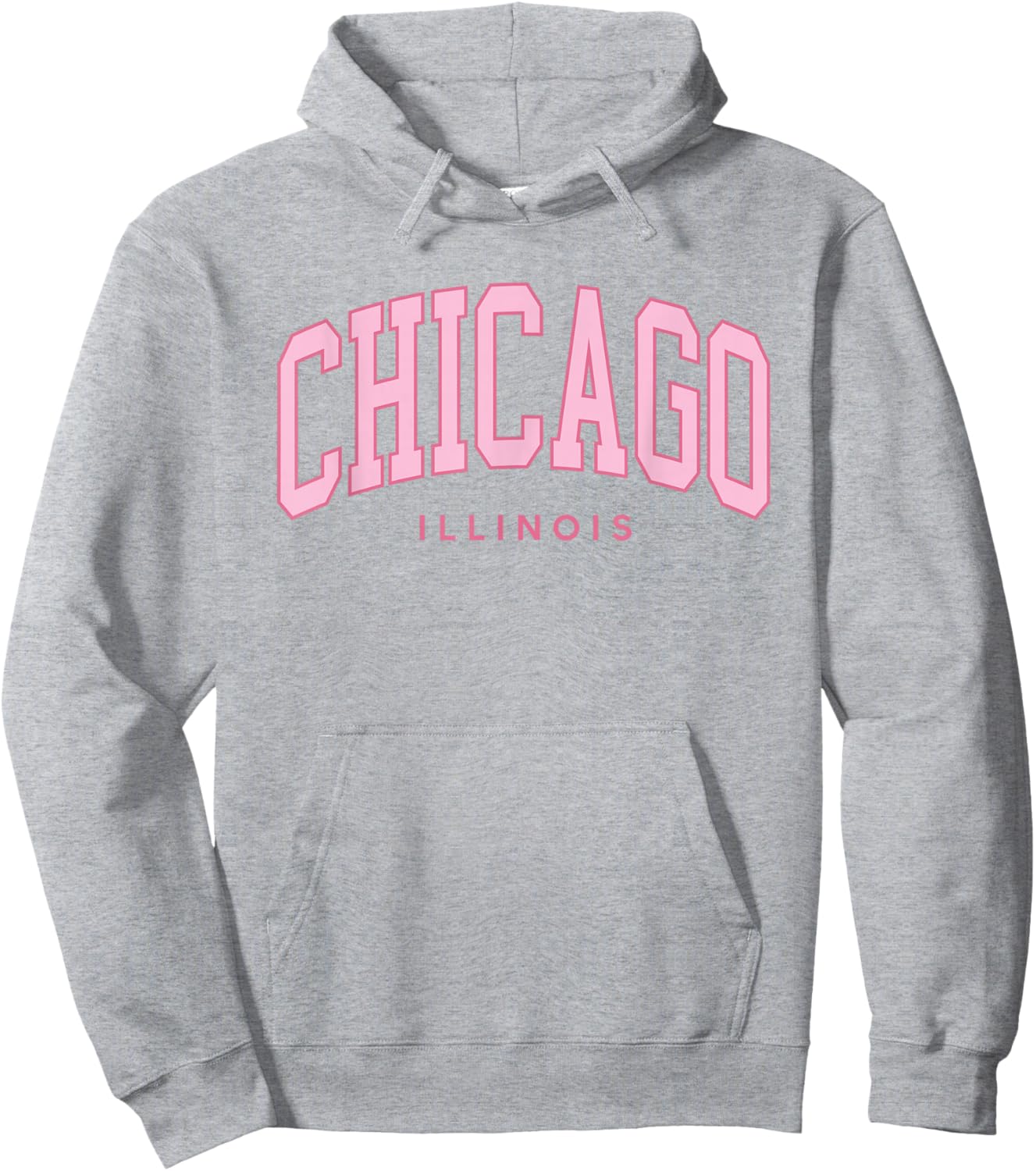 Vintage Chicago Pink Retro Preppy Throwback Girls Hoodie - Hoodie | Ash