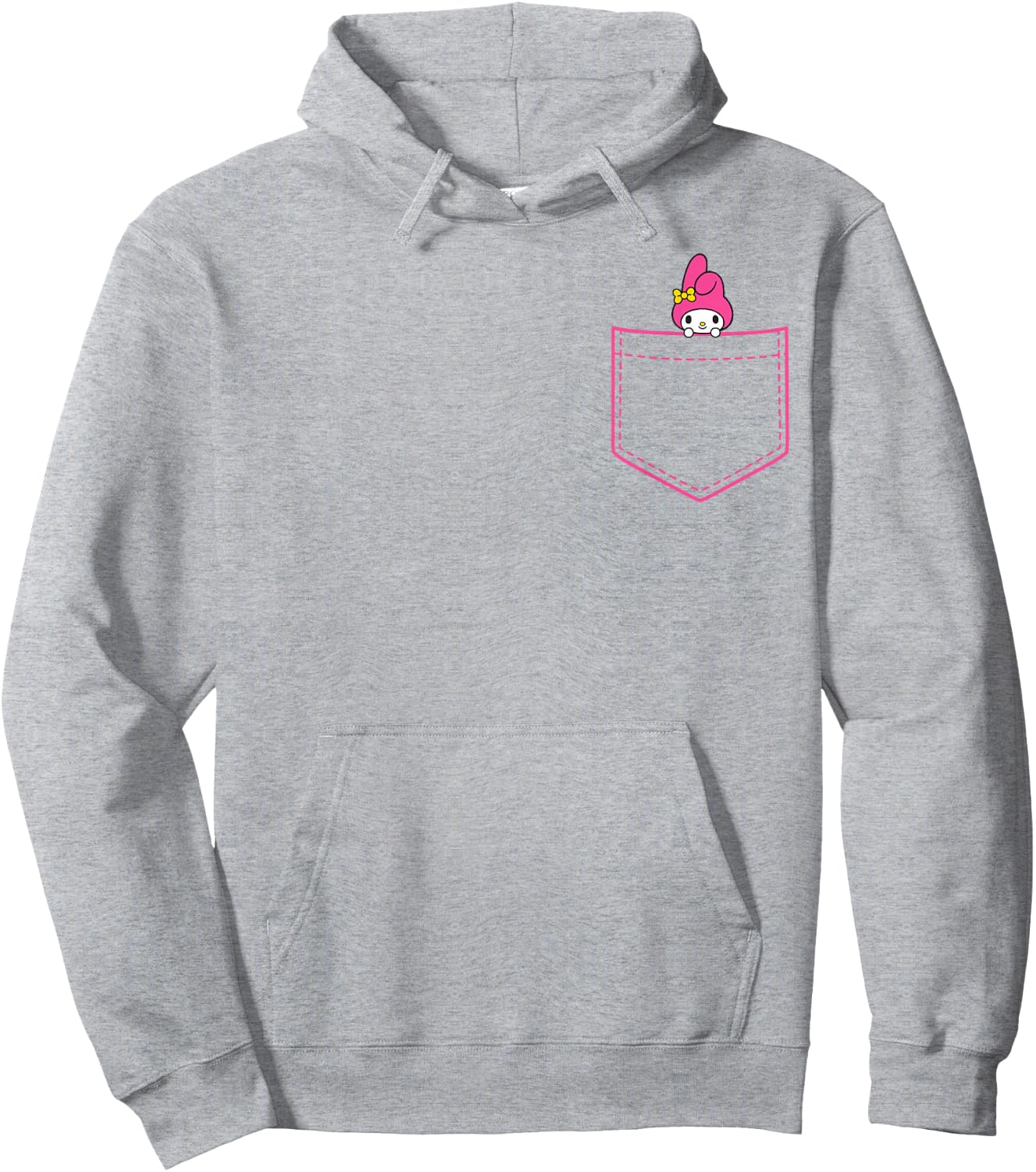 My Melody Chest Pocket Hoodie - Hoodie | Ash