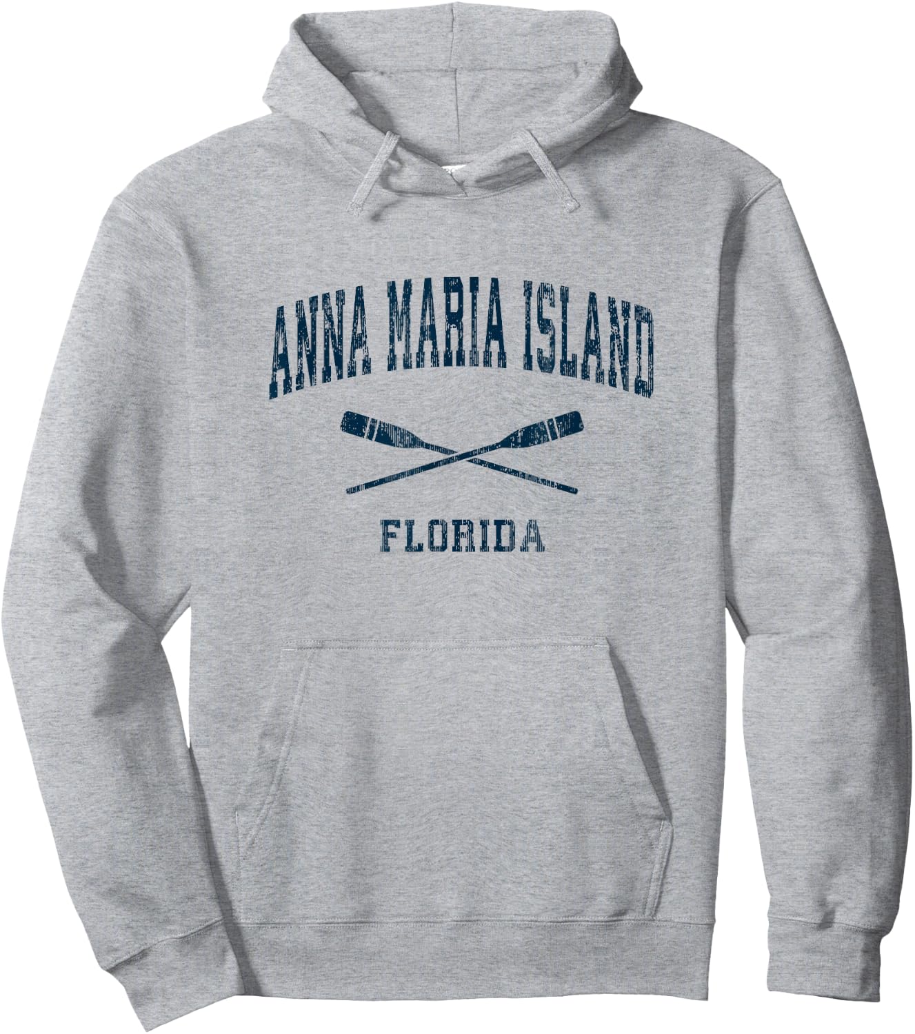 Anna Maria Island Florida Vintage Nautical Paddles Sports Oa Hoodie - Hoodie | Ash