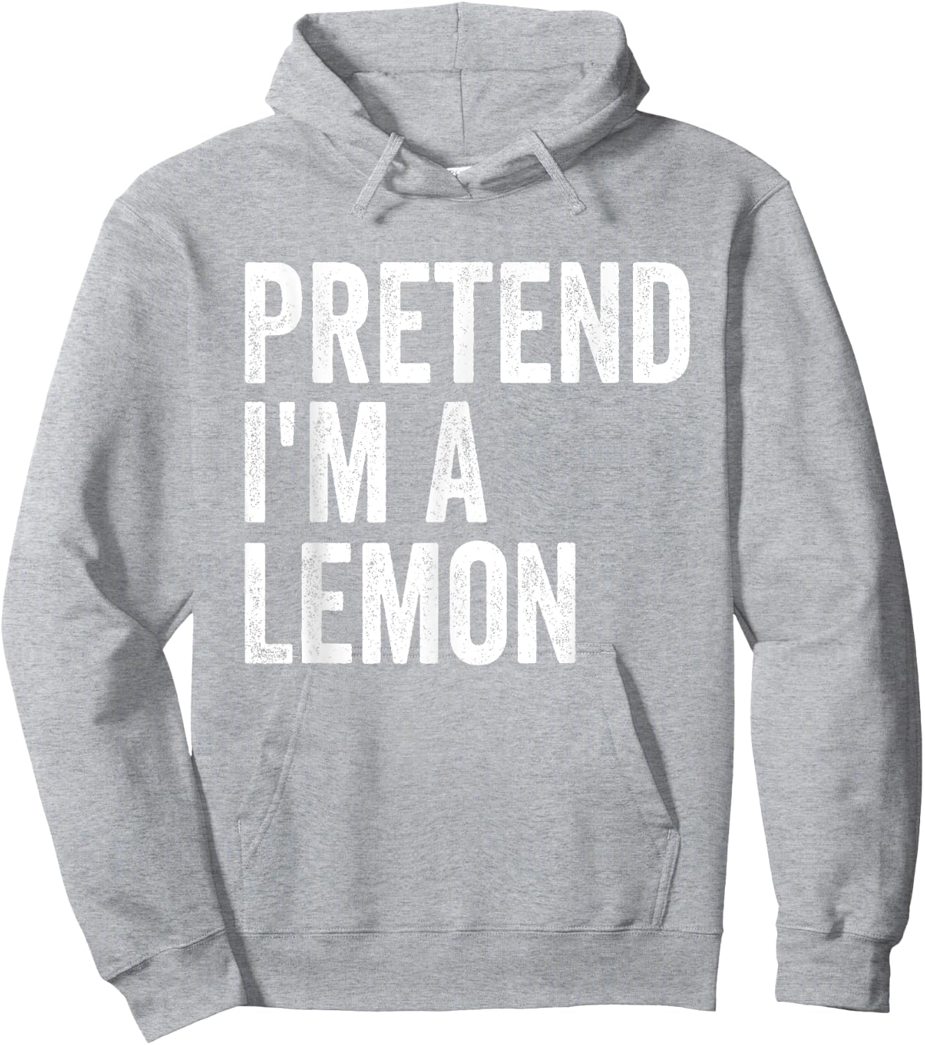 Pretend I'm A Lemon Easy Lazy Halloween Costume Hoodie - Hoodie | Ash