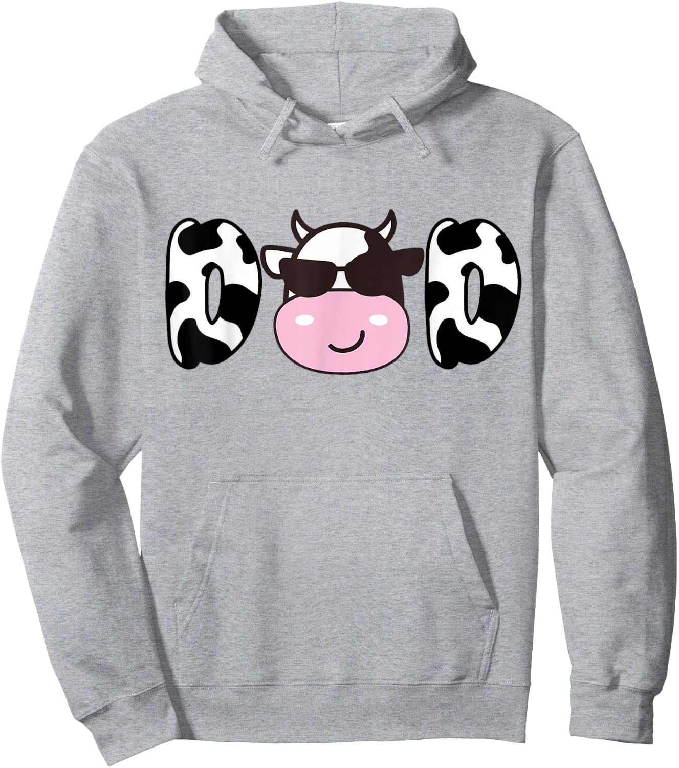 Dad of The Birthday Girl Funny Cow Daddy Papa Bday Matching Hoodie - Hoodie | Ash