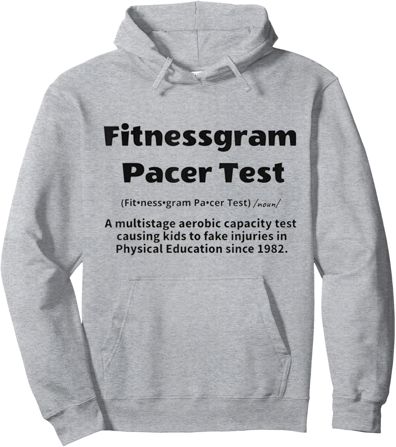 Fitnessgram Pacer Test Hoodie - Hoodie | Ash