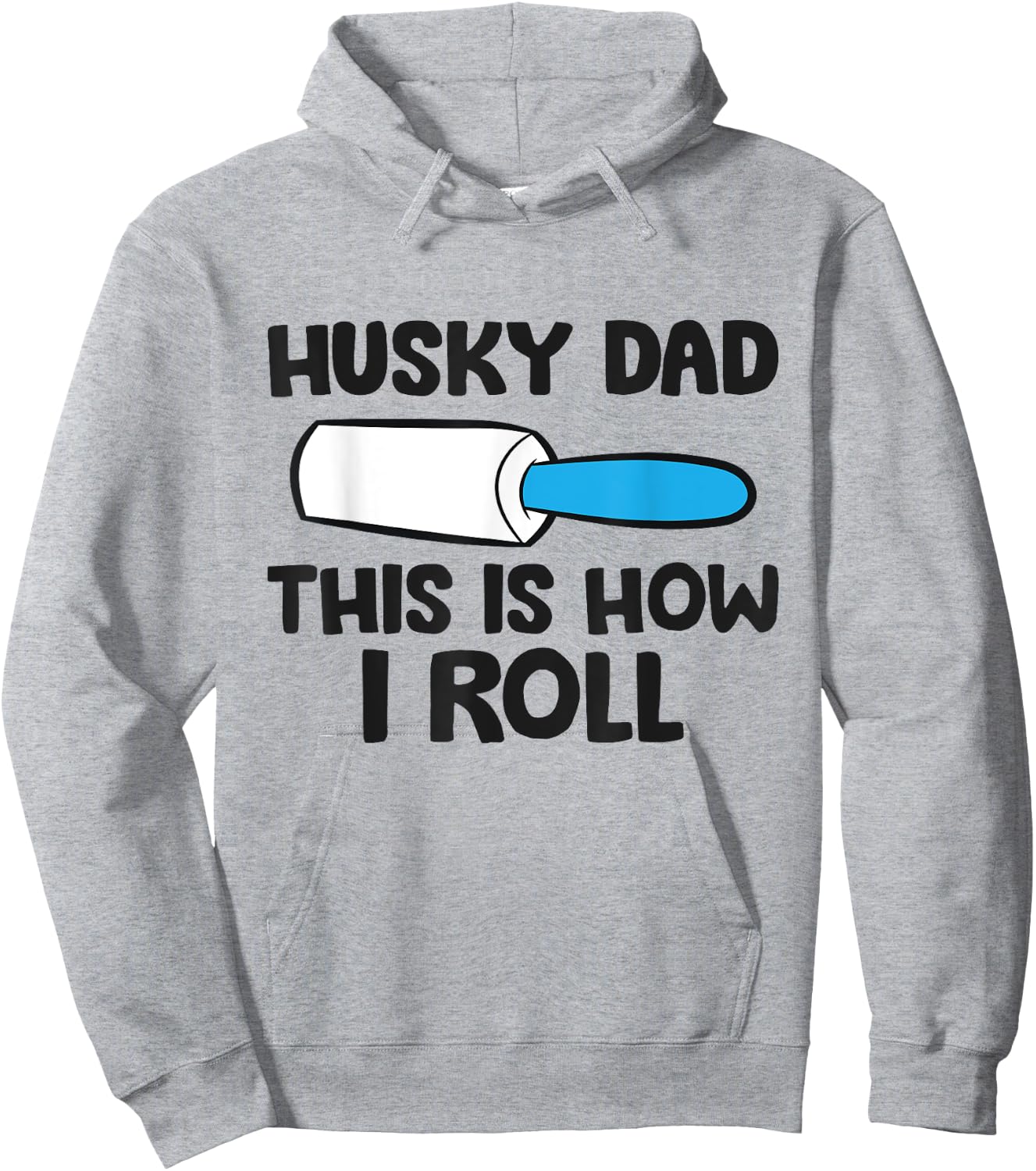 Husky Dad This Is How I Roll Siberian Husky Papa Hoodie - Hoodie | Ash