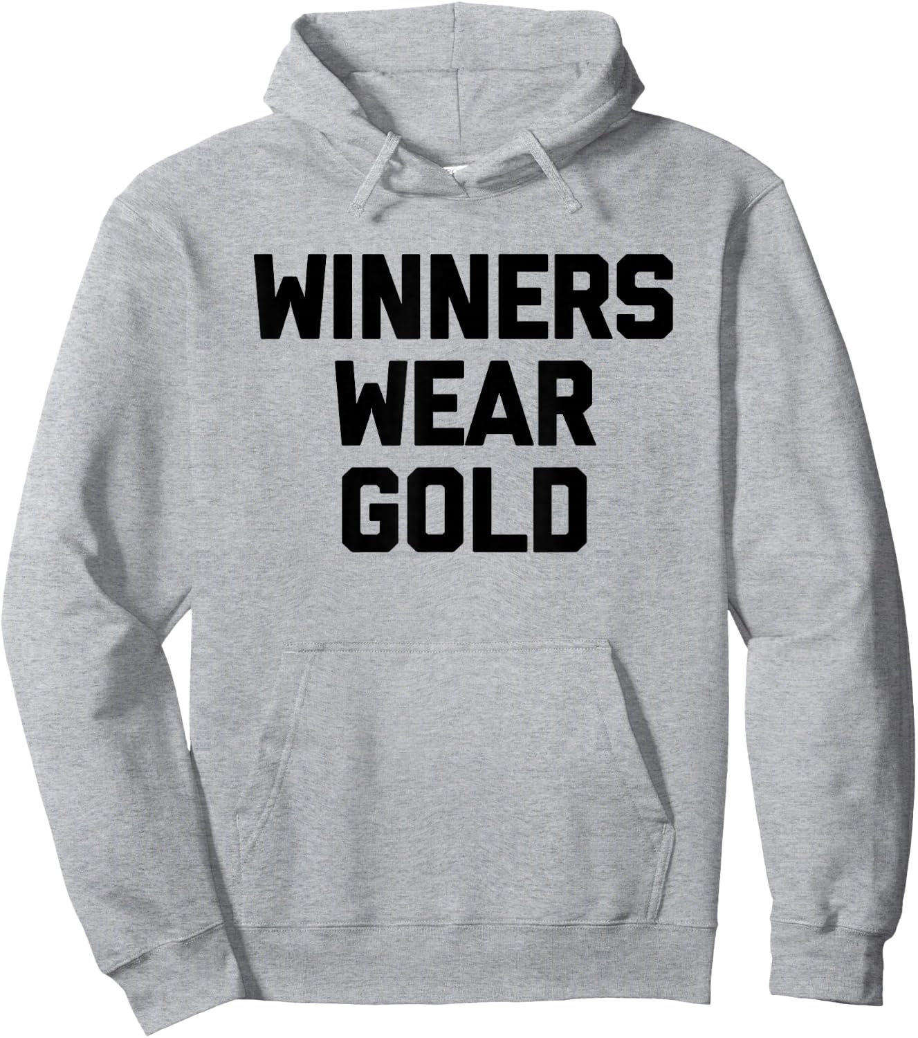 Winners Wear Gold - Funny Sports Team Spirit Gold Sports Hoodie - Hoodie | Ash
