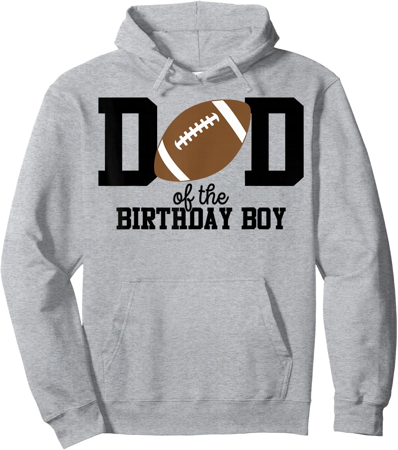 Dad of the Birthday Boy Football Lover First Birthday Party Hoodie - Hoodie | Ash