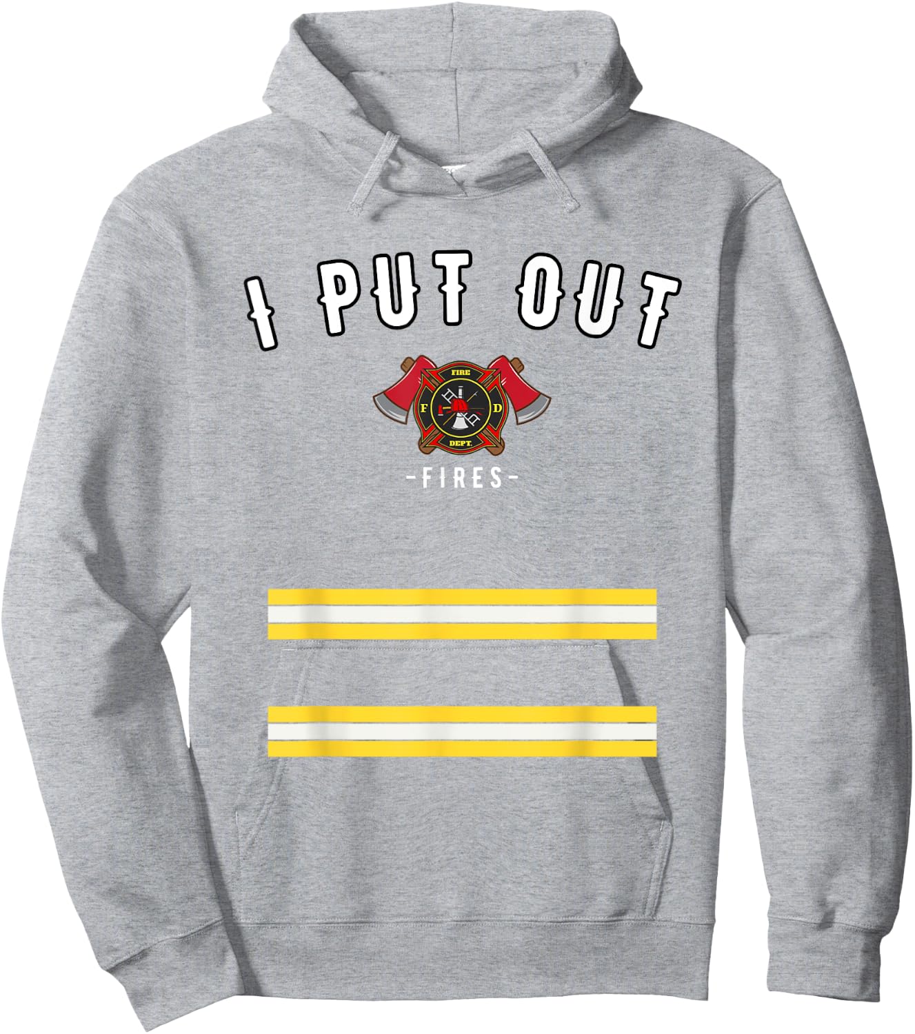 Halloween Costume Funny Firefighter I Put Out Fires Firemen Hoodie - Hoodie | Ash