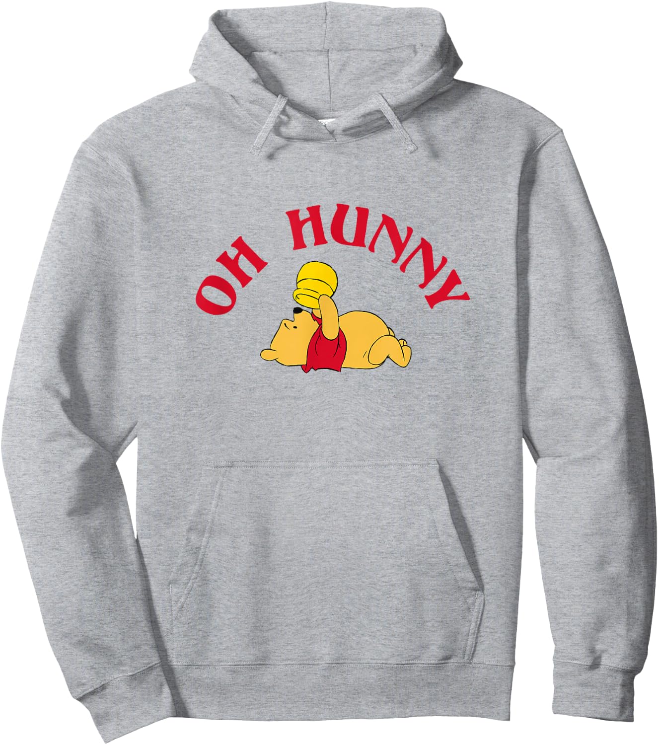 Disney Winnie The Pooh Oh Hunny Sad Pooh with Empty Jar Hoodie - Hoodie | Ash