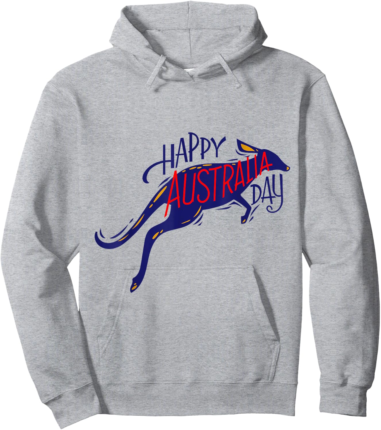 Australia Day Kangaroo Australia Proud Aussie Roo Kangaroo Hoodie - Hoodie | Ash