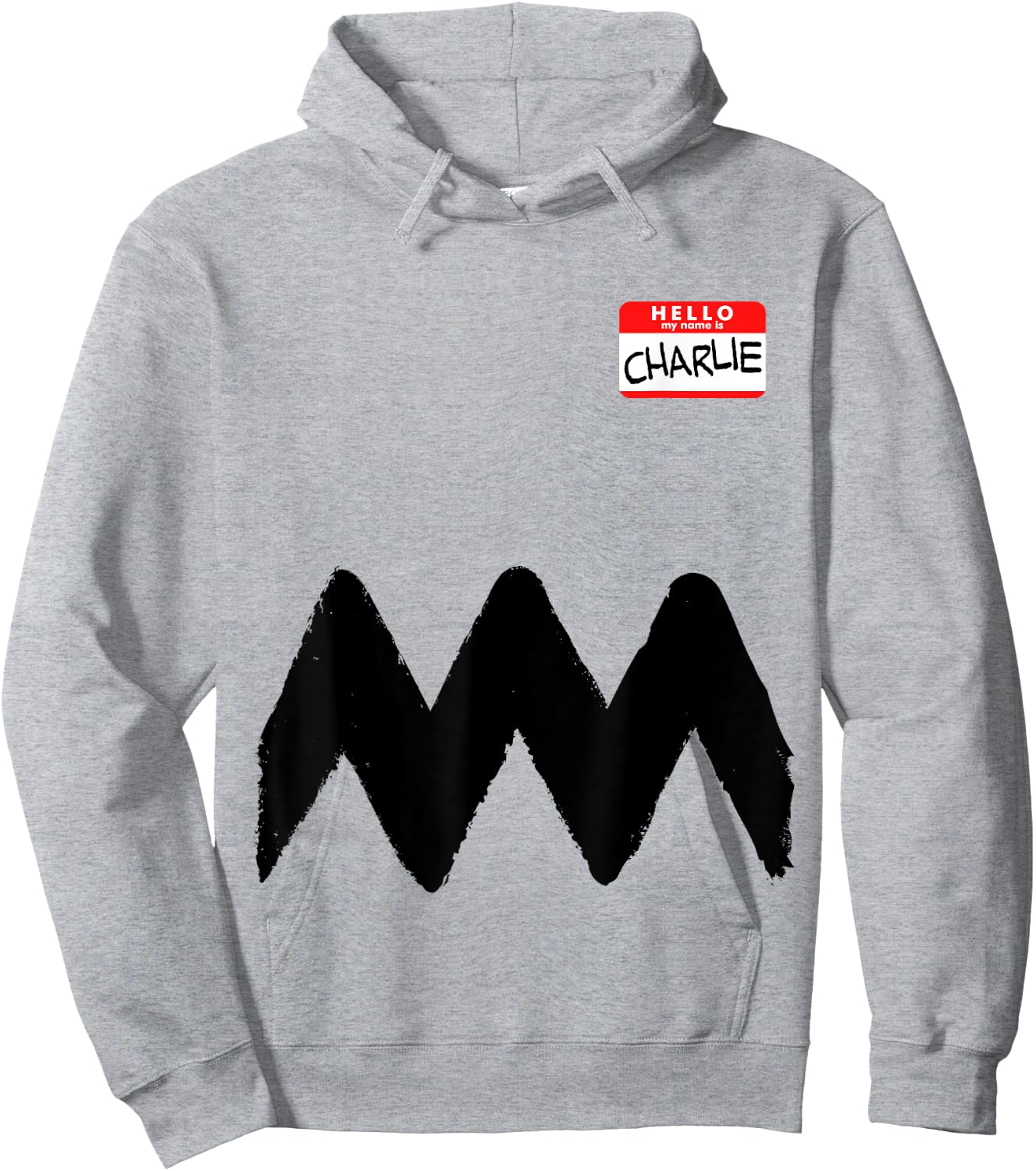 Hello my name is Charlie Shirt Funny Costume Brown Comics Hoodie - Hoodie | Ash