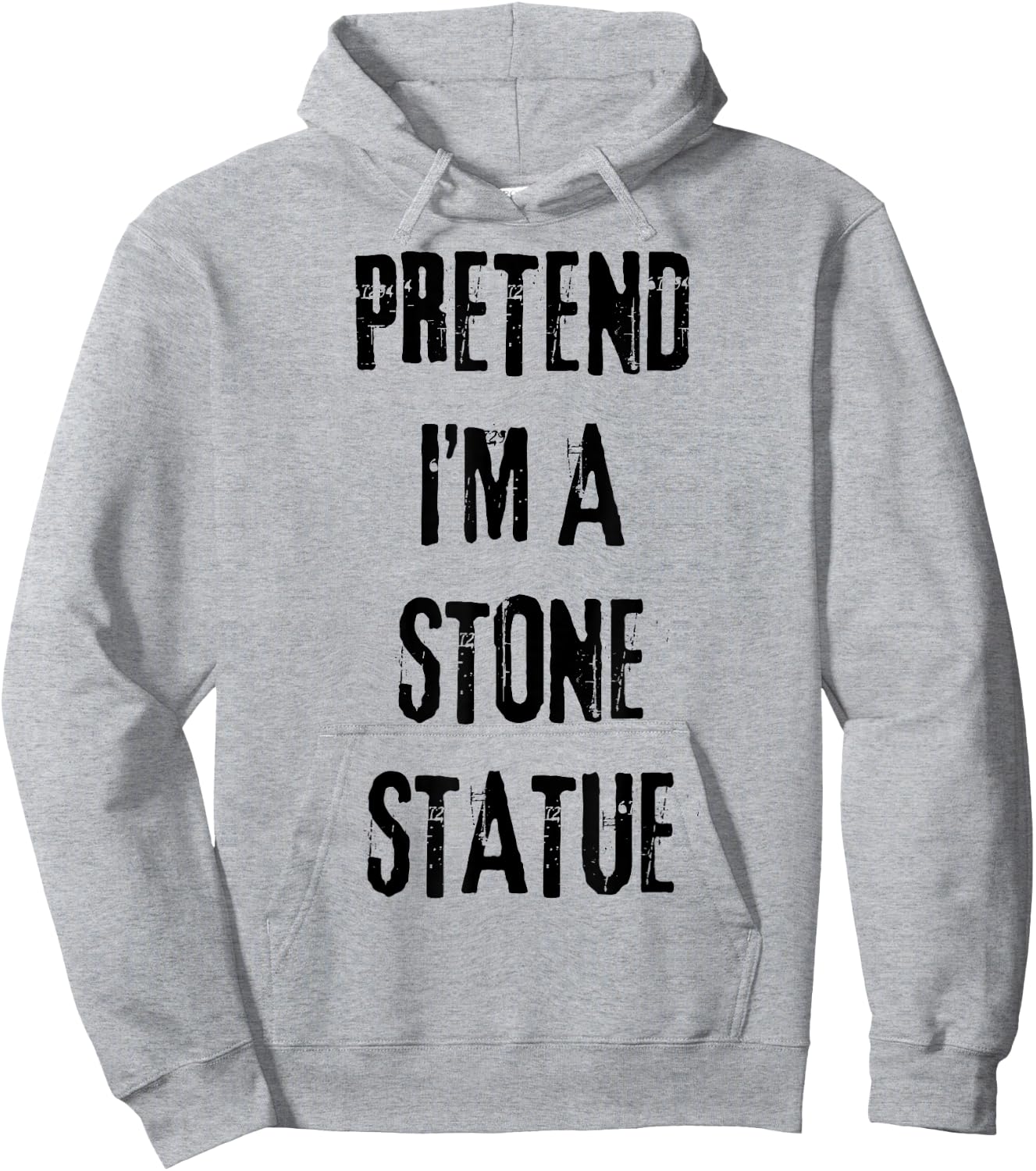 Pretend I'm Stone Statue Halloween Last Minute Costume Party Hoodie - Hoodie | Ash