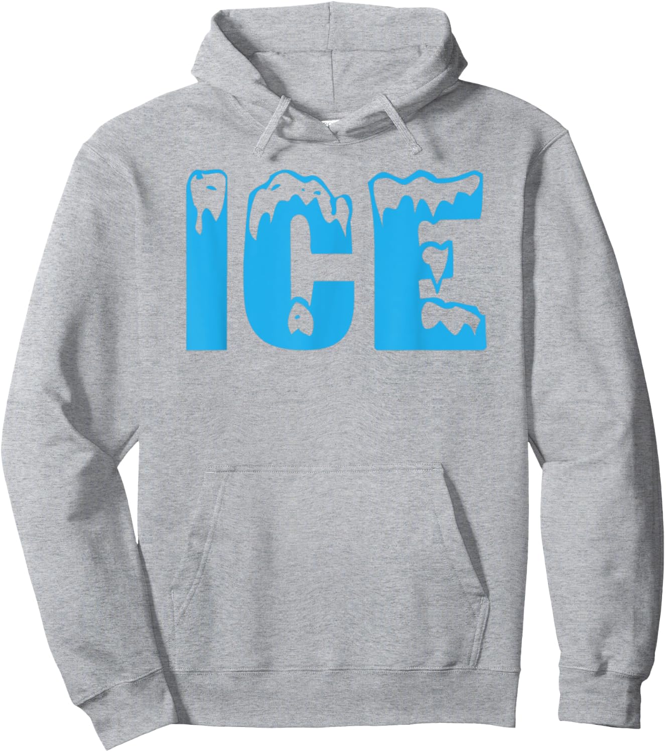 Ice Bag Logo Funny 2025 Halloween Costume Matching Fire Meme Hoodie - Hoodie | Ash