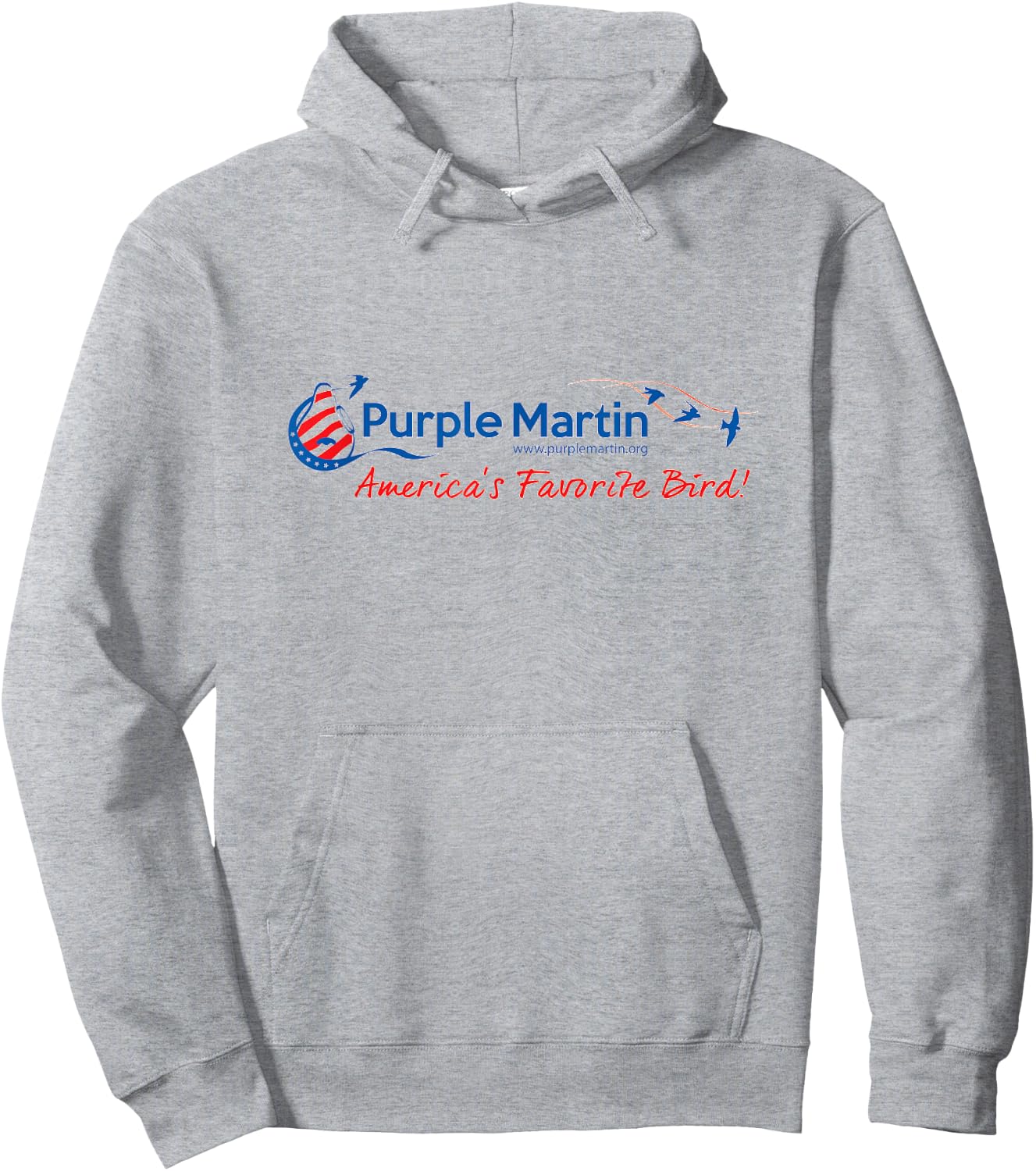 America's Favorite Bird Purple Martin Hoodie - Hoodie | Ash