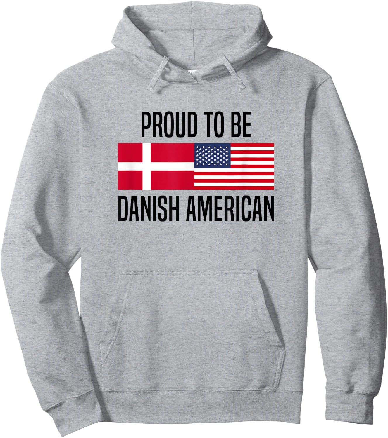Proud to be Danish American Hoodie - Hoodie | Ash