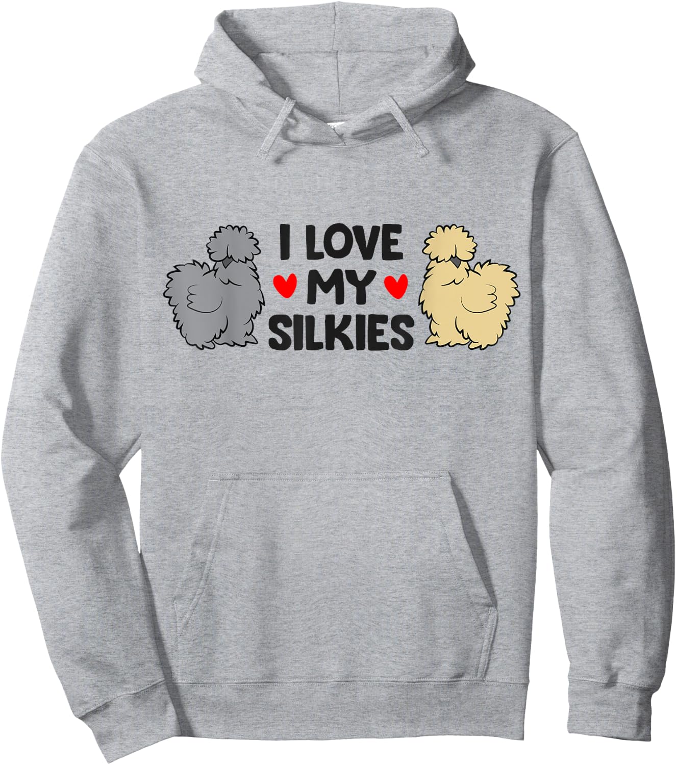 Chinese Silkie Chicken Farmer I Love My Silkies Hoodie - Hoodie | Ash