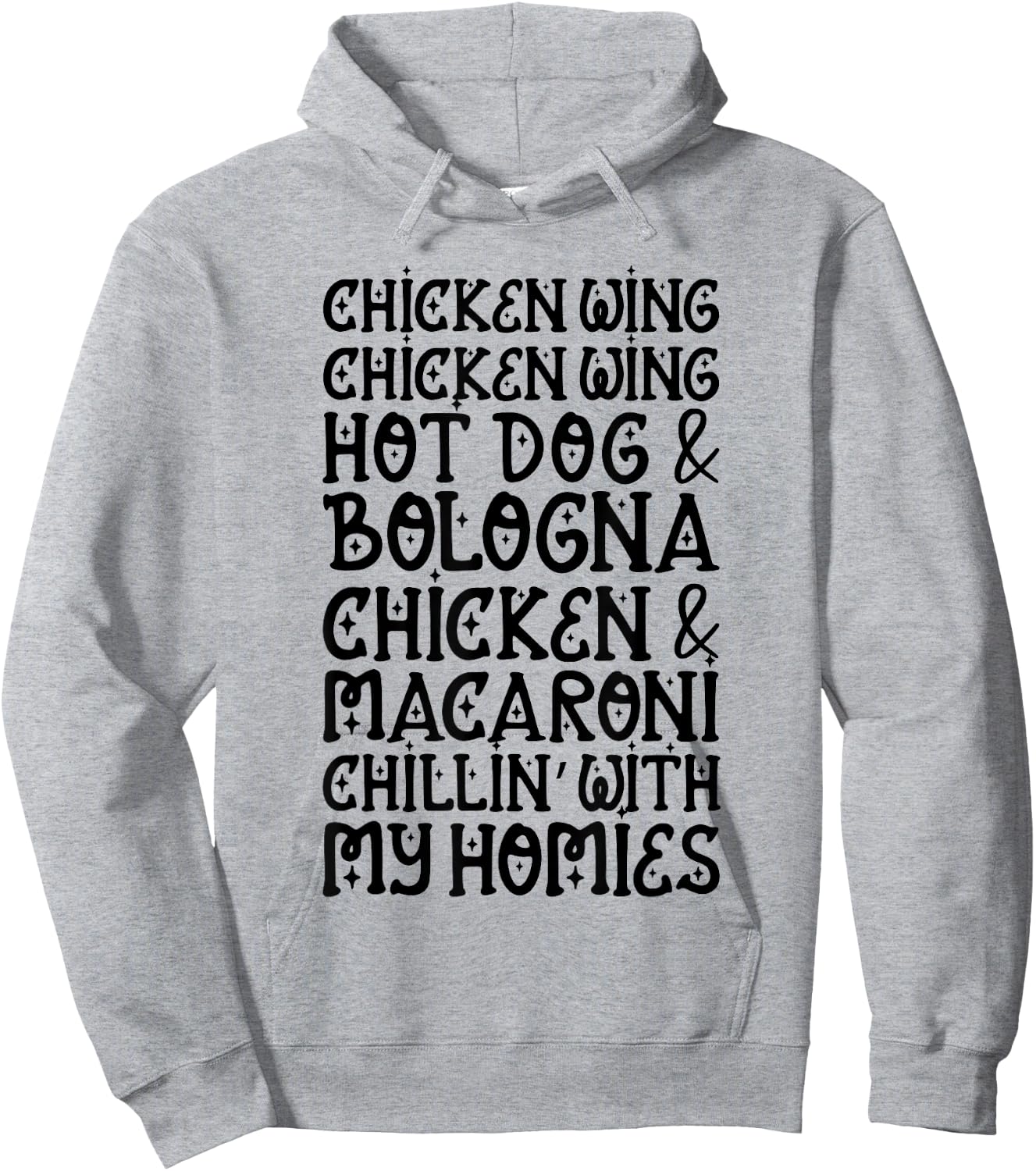Chicken Wing Chicken Wing Hot Dog and Bologna Shirt Funny Hoodie - Hoodie | Ash