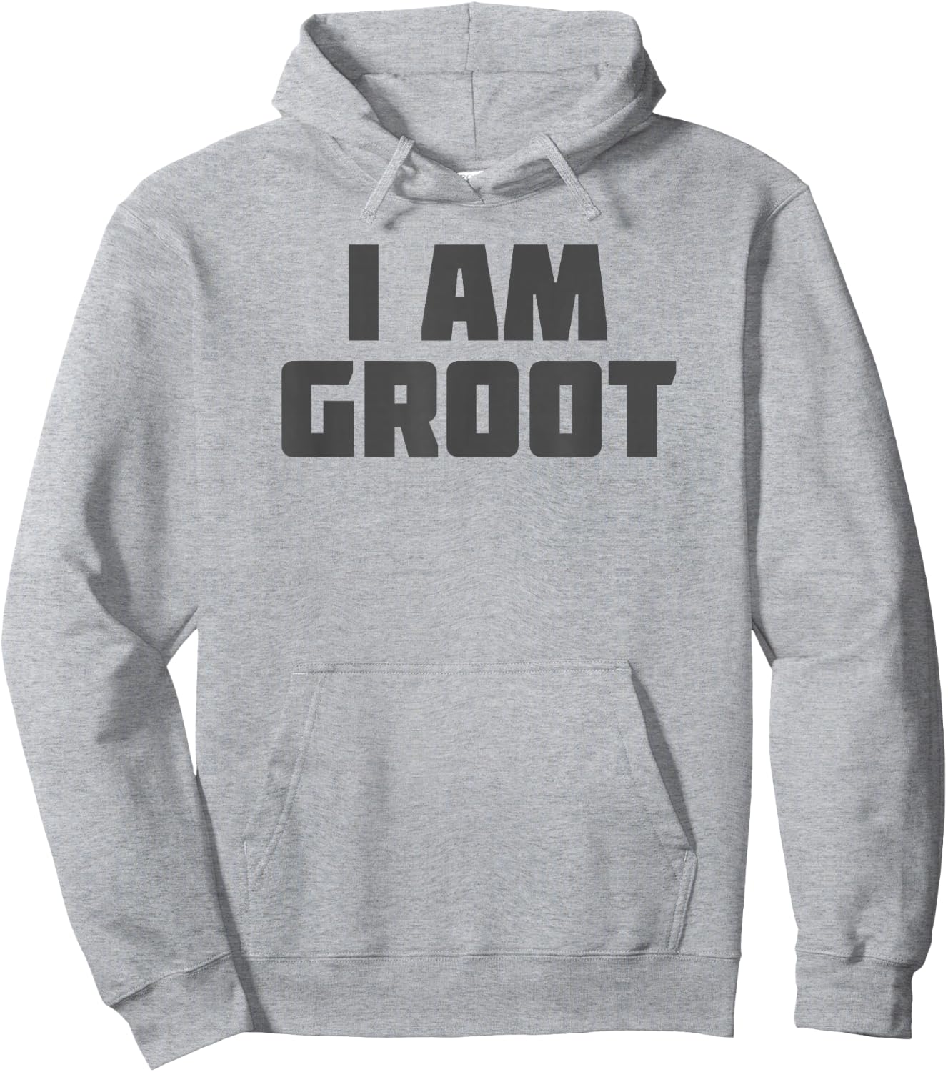 Marvel Guardians of The Galaxy I Am Groot Distressed Text Hoodie - Hoodie | Ash