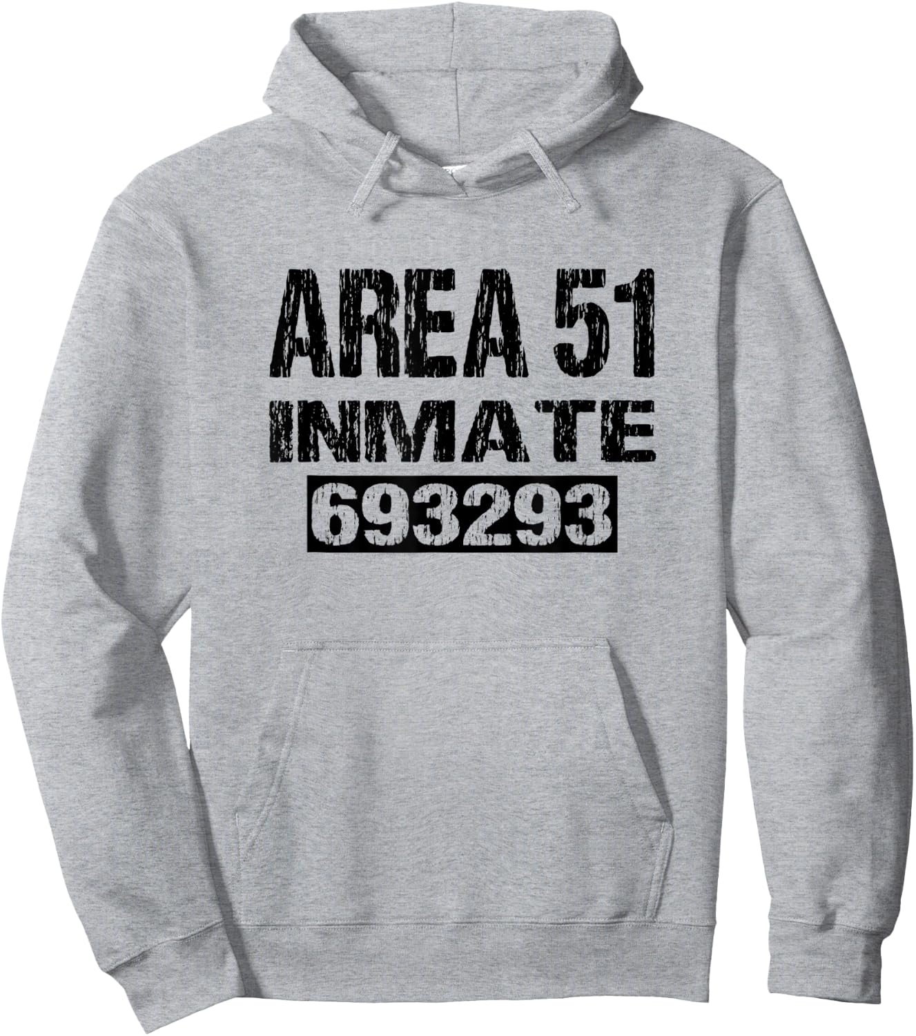 Area 51 Inmate Retro Halloween Costume Roswell Alien UFO Hoodie - Hoodie | Ash
