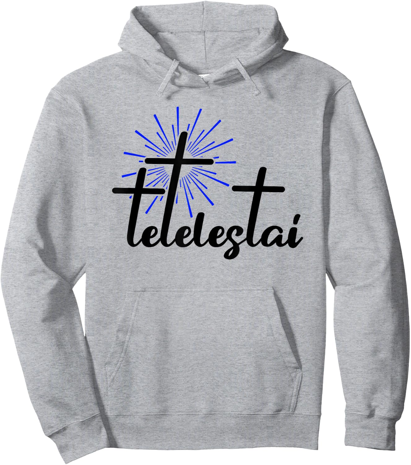 Tetelestai Greek Bible Quote Salvation Jesus Christ Hoodie - Hoodie | Ash