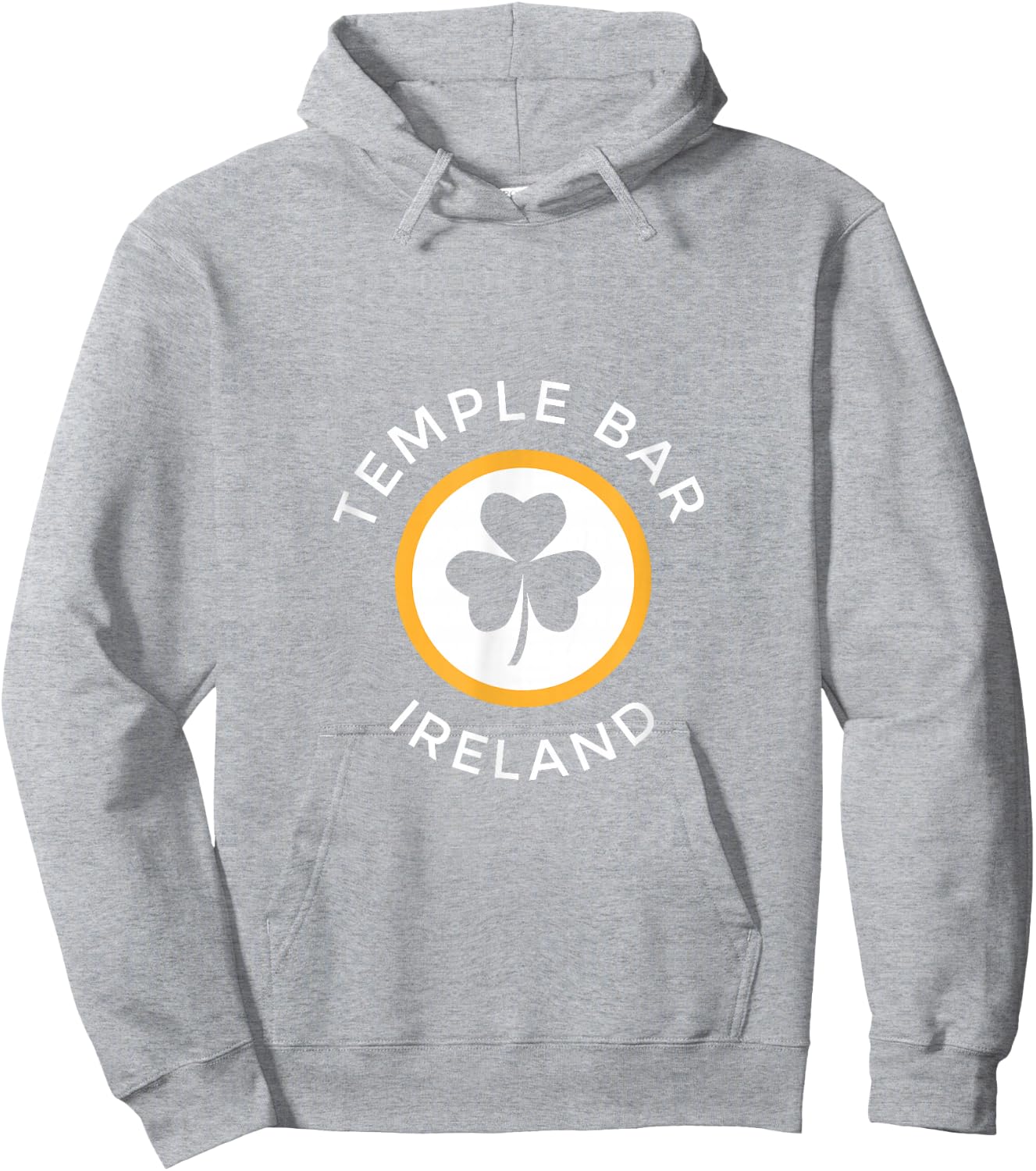 Temple Bar Dublin Shamrock Ireland Souvenir Hoodie - Hoodie | Ash