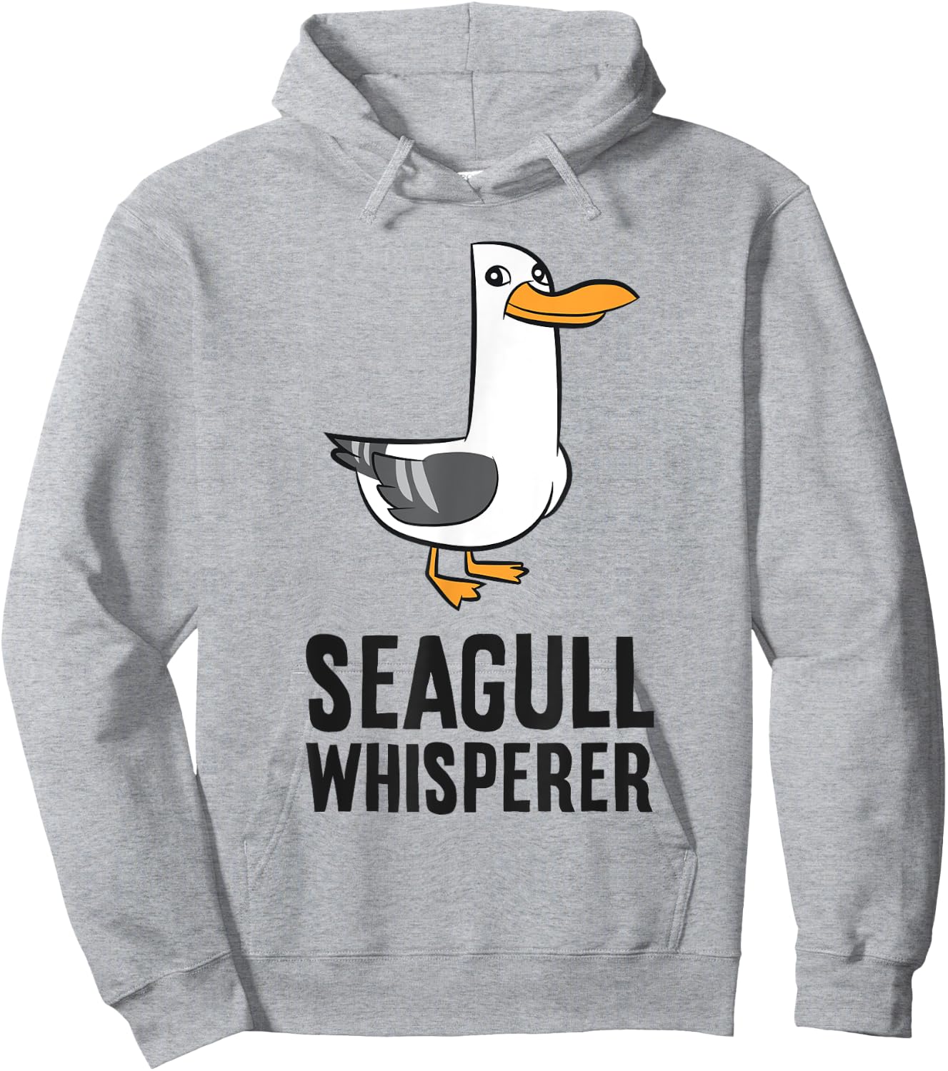 Seagull Bird Ocean Funny Seabird Seagull Whisperer Hoodie - Hoodie | Ash