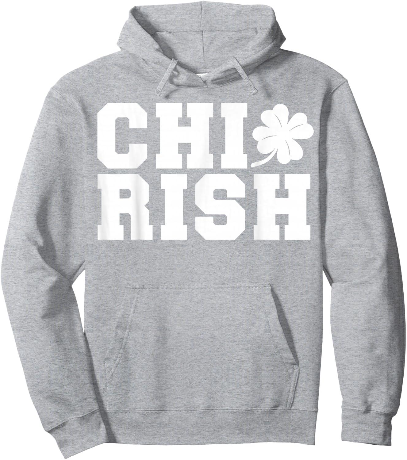 Chirish St. Patrick's day CHI-Irish funny Chicago Hoodie - Hoodie | Ash