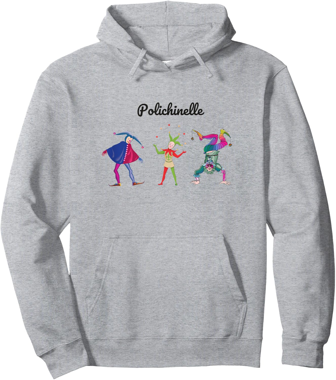 POLICHINELLE NUTCRACKER Christmas Ballet Dancer Graphic Hoodie - Hoodie | Ash