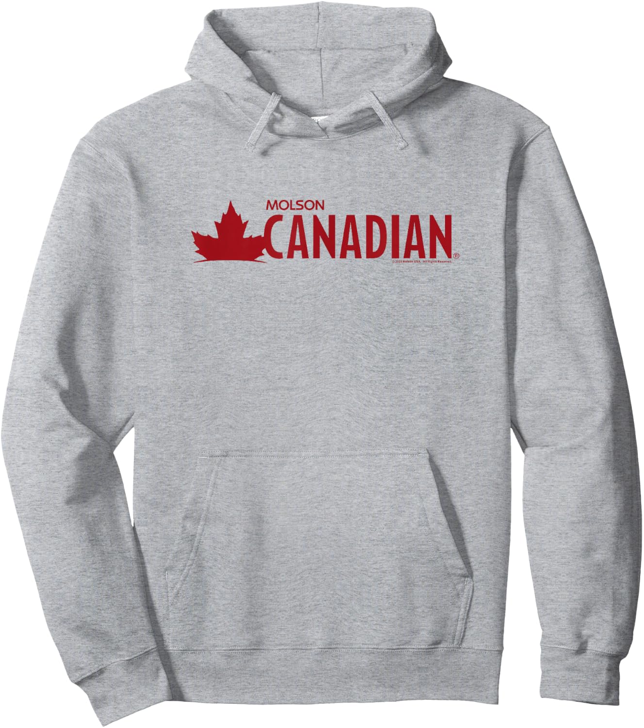 Coors Brewing Company Molson Canadian Beer Big Chest Logo V2 Hoodie - Hoodie | Ash
