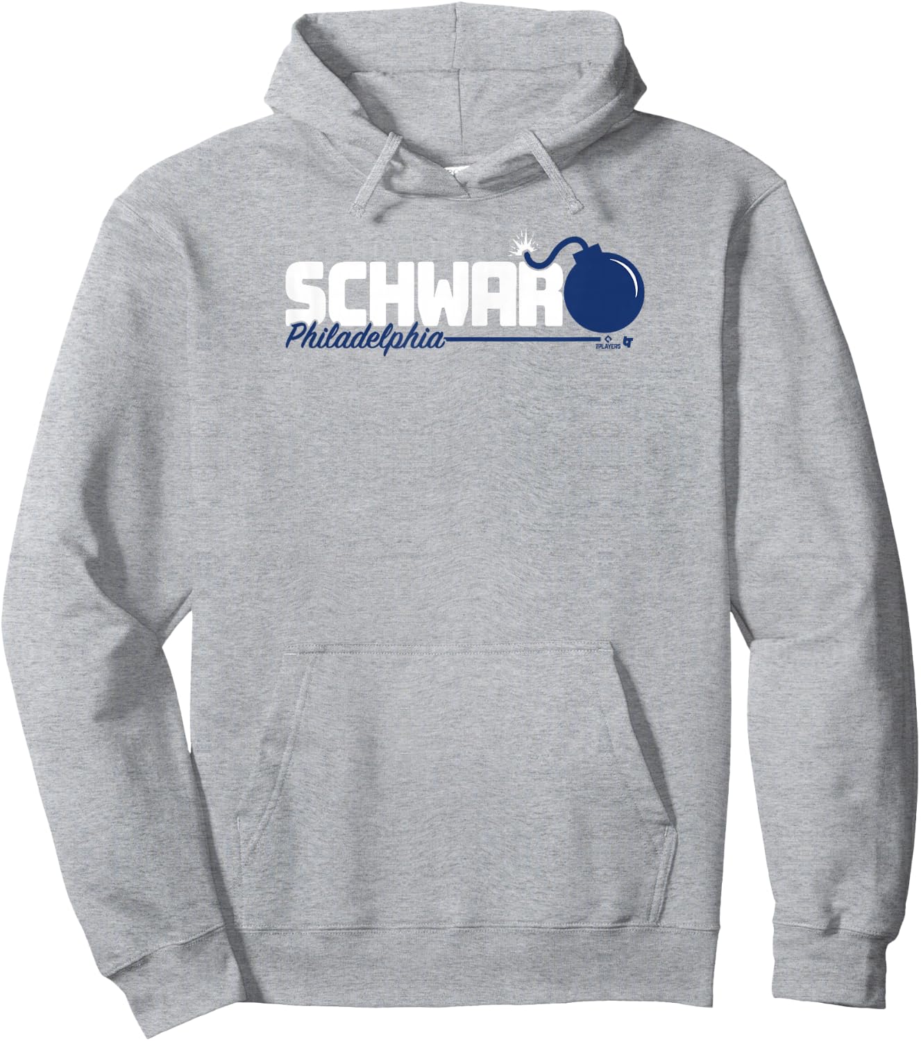 BreakingT Kyle Schwarber - Schwarbomb Logo - Philadelphia Baseball Hoodie - Hoodie | Ash