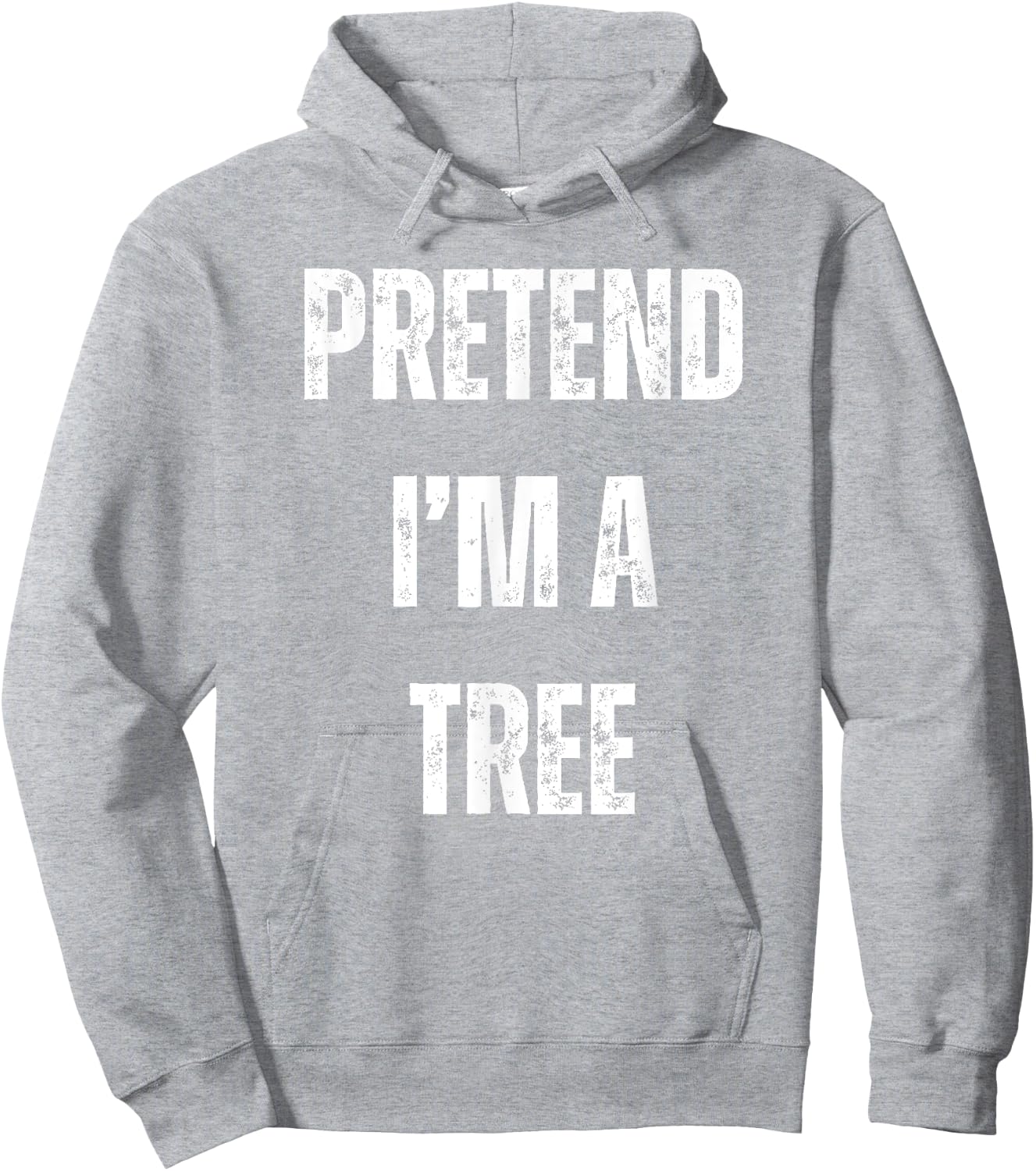 Pretend I'm A Tree Lazy Halloween Costume Hoodie - Hoodie | Ash