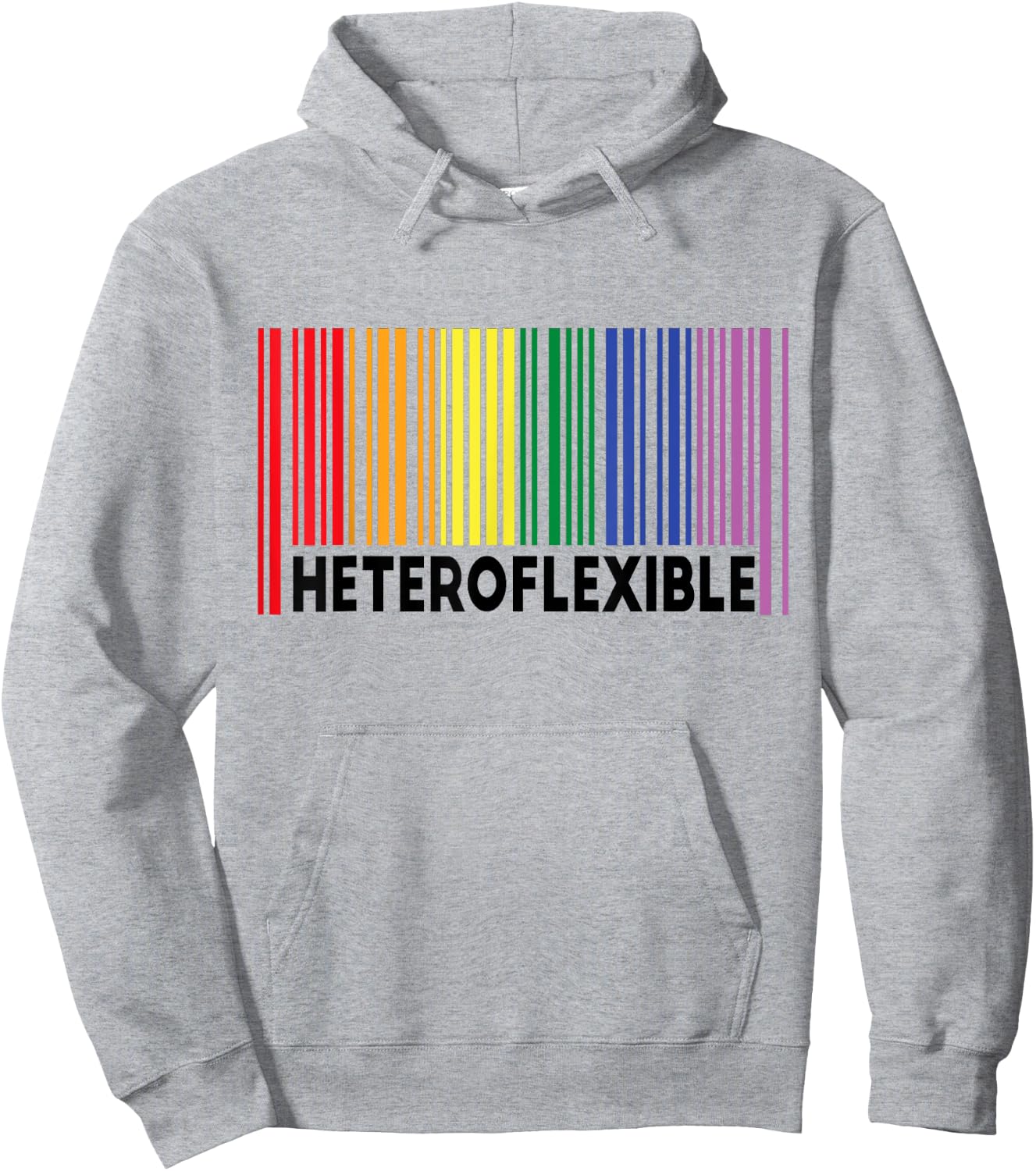 Heteroflexible Funny Yoga Unicorn Queer Ally Gay Pride Stuff Hoodie - Hoodie | Ash