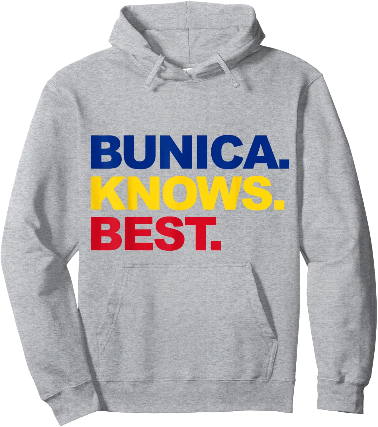 Bunica Tricolor Apparel Proud Romanian Grandma Mother's Day Hoodie - Hoodie | Ash