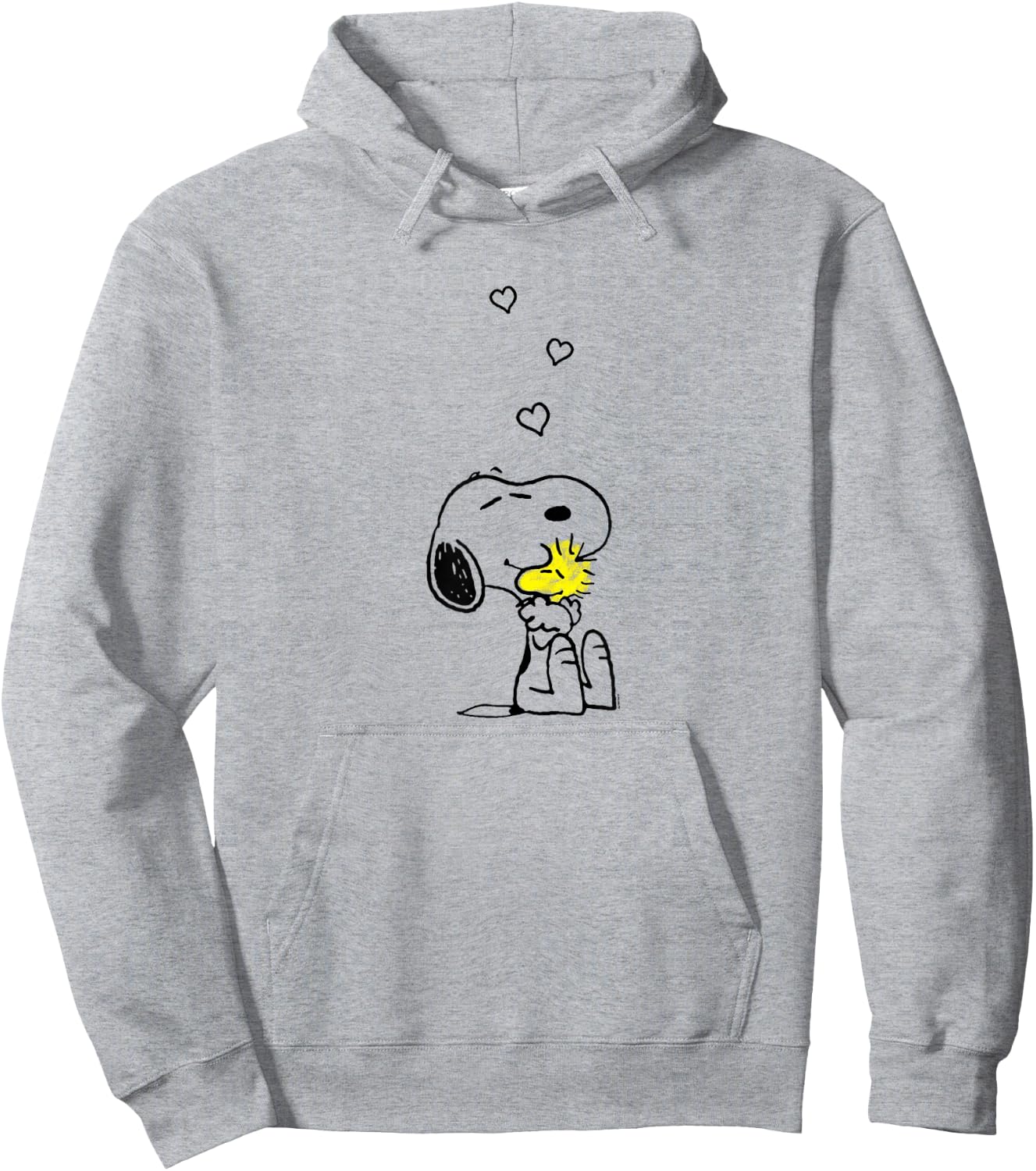 Peanuts - Snoopy Woodstock Hugs and Love Hoodie - Hoodie | Ash