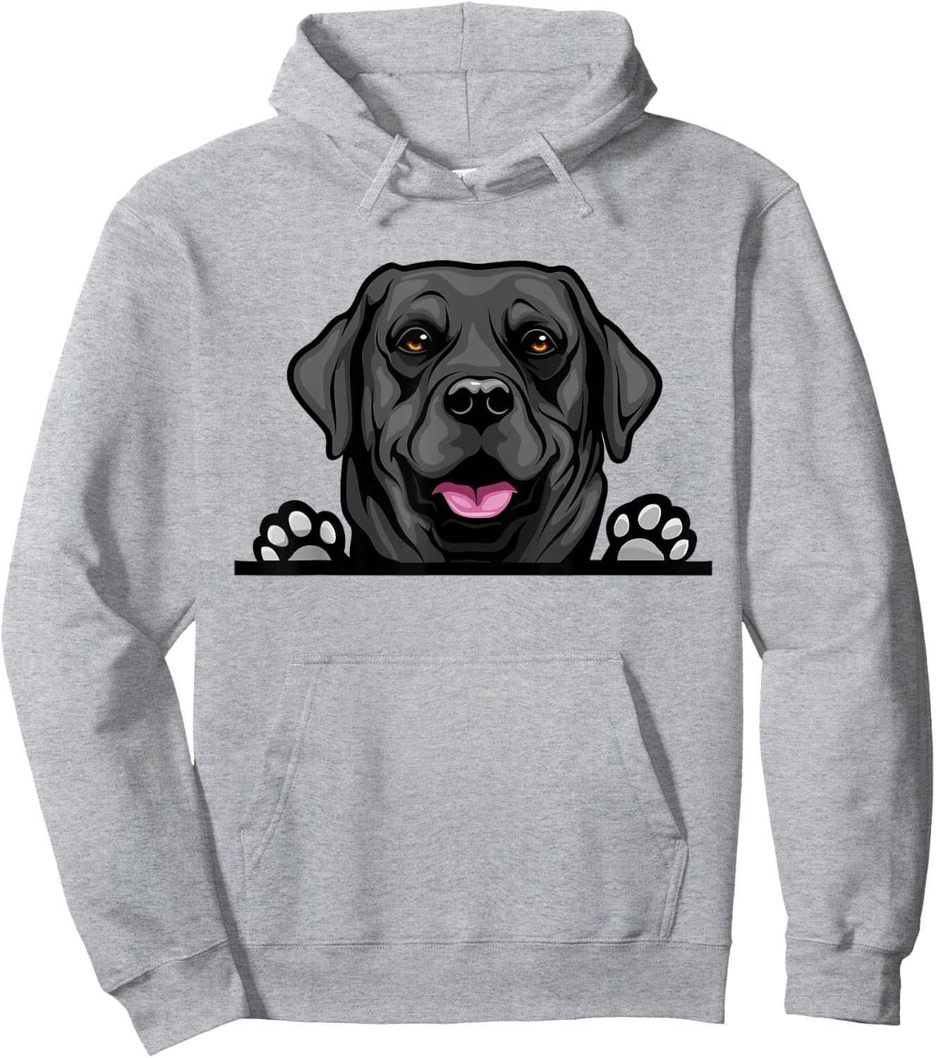 Black Lab Dog Breed Popping Up Fun Labrador Retriever Owner Women Kids Hoodie - Hoodie | Ash