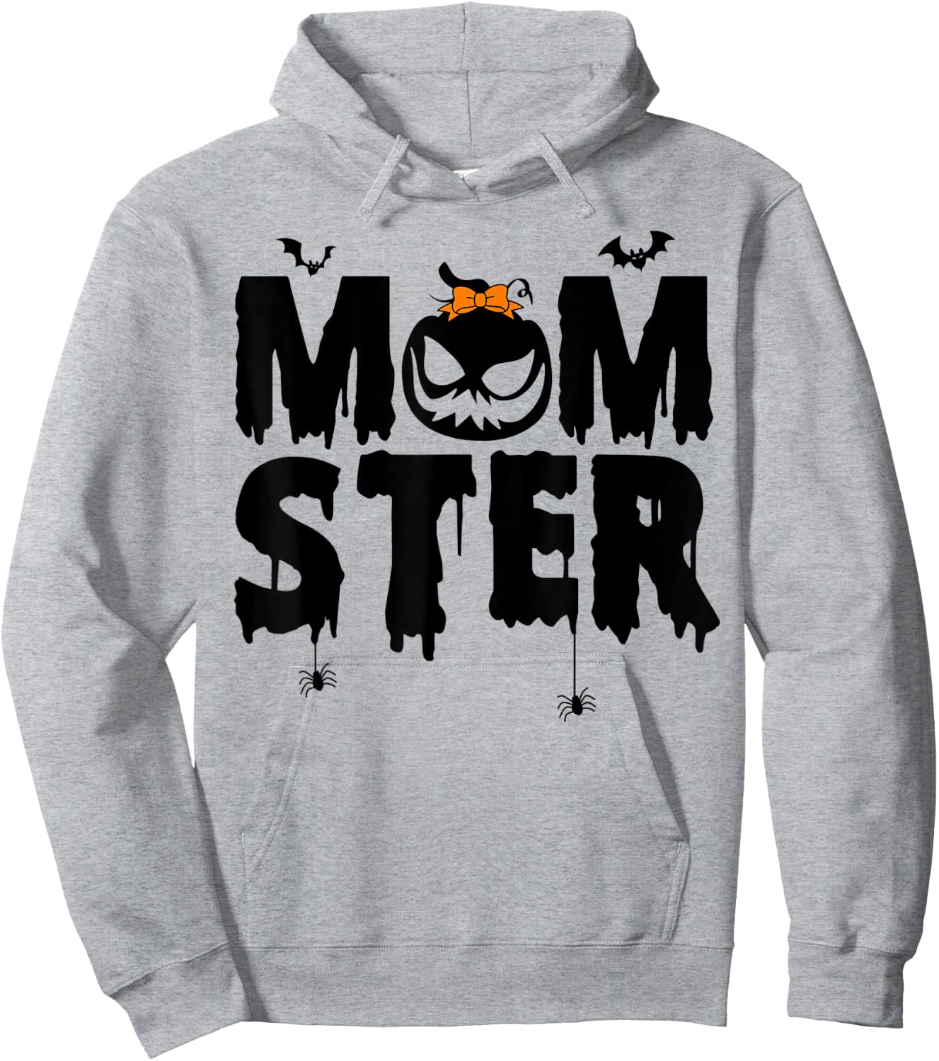 Momster Shirt Halloween Mom Costume Monster Momster Women Hoodie - Hoodie | Ash