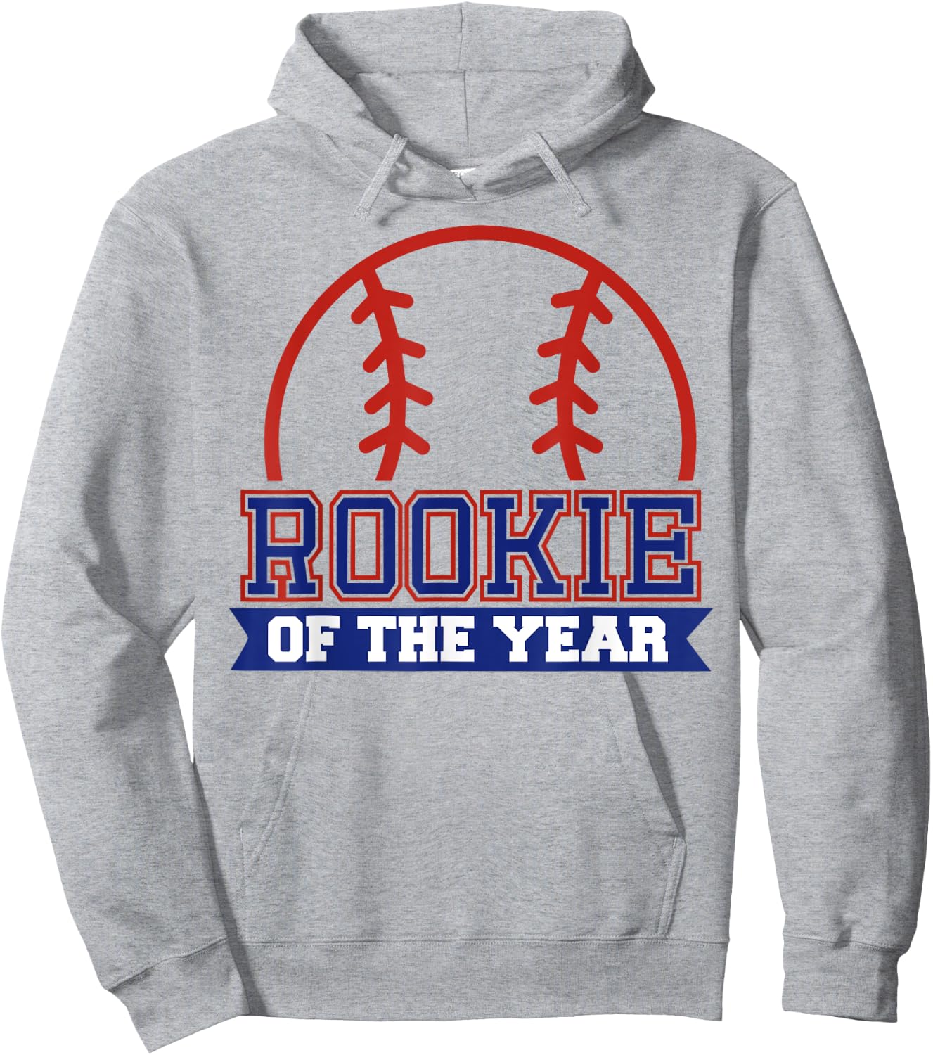 Rookie of Rookie 1st Birthday Baseball Theme Matching Party Hoodie - Hoodie | Ash