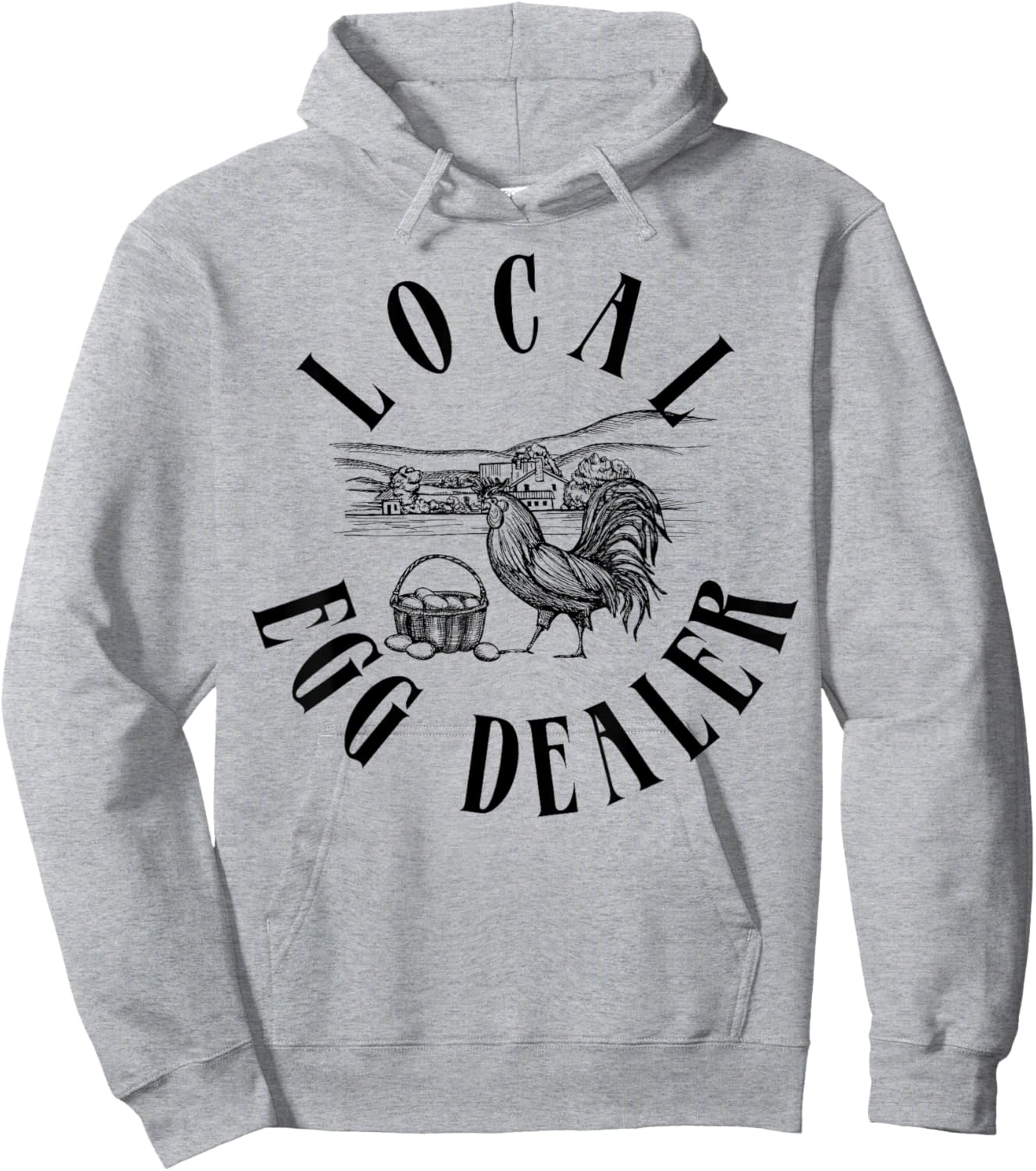 Local Egg Dealer Funny Support Local Egg Dealers Hoodie - Hoodie | Ash