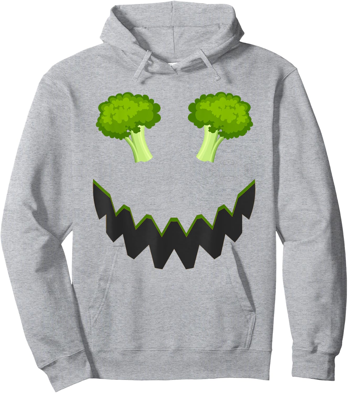 Broccoli Outfit Idea & Novelty Vegetable Halloween Hoodie - Hoodie | Ash