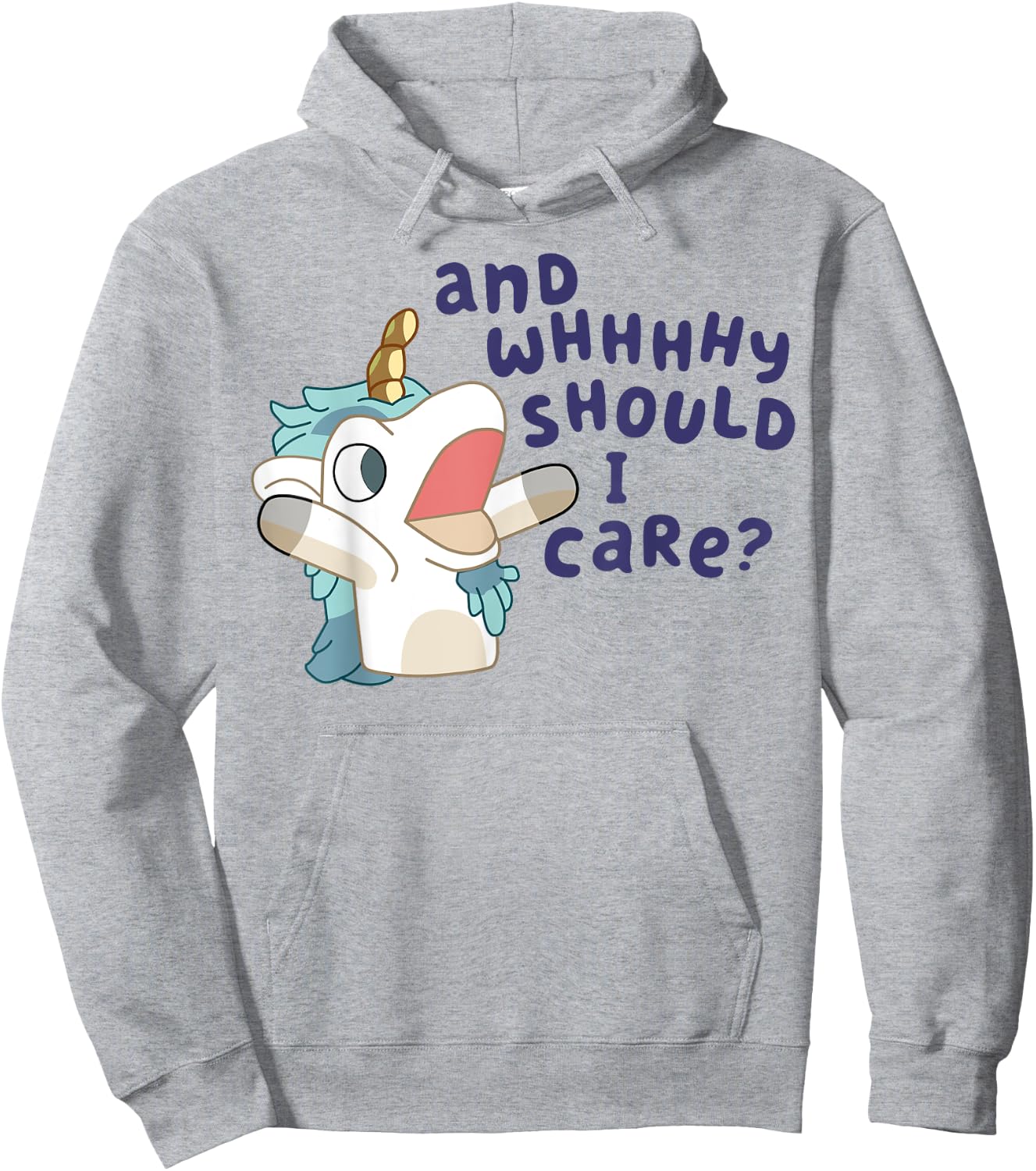 And Why Should I Care Funny Cute Unicorn Lovers Saying Hoodie - Hoodie | Ash