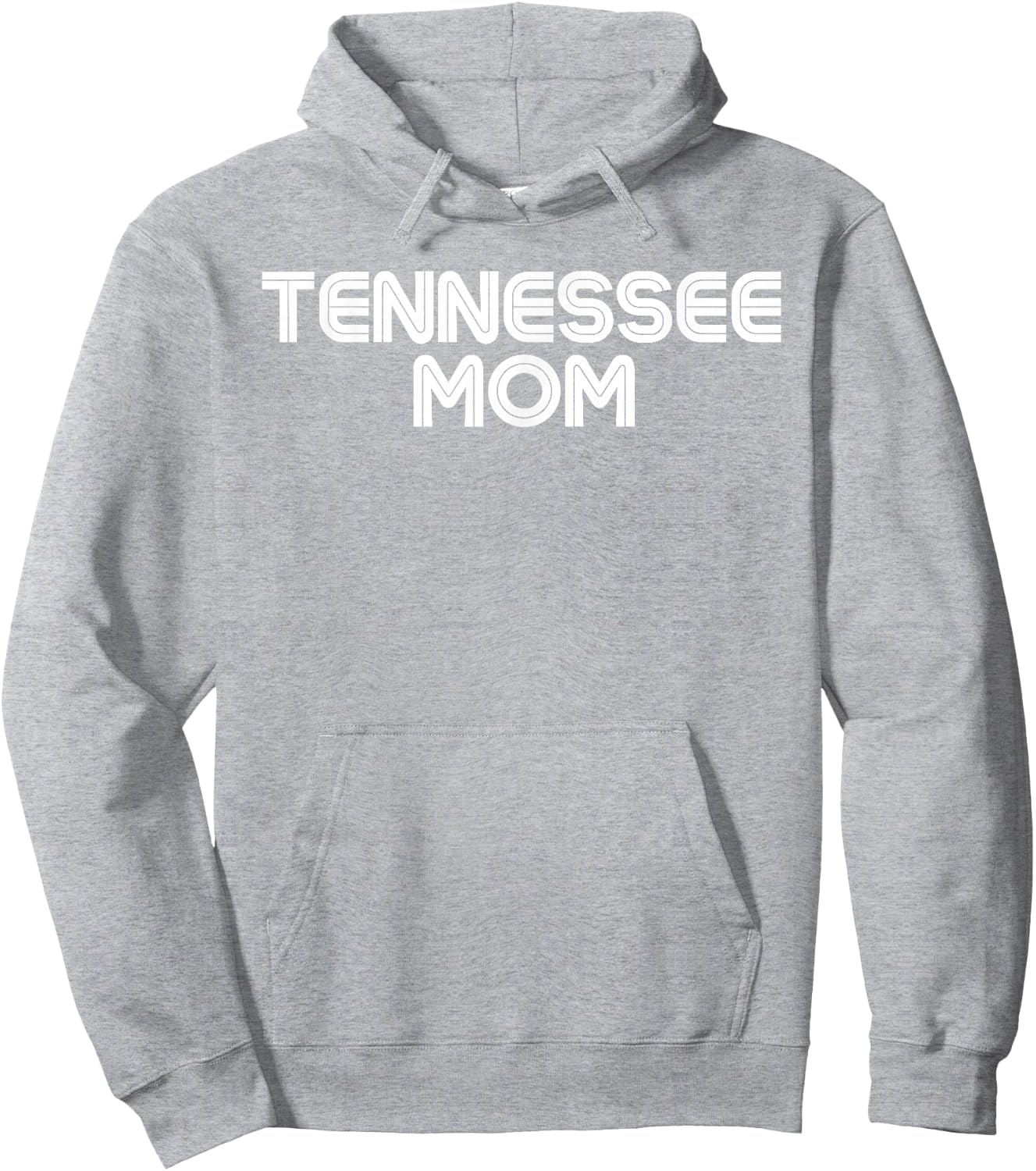 Retro Tennessee Mom TN Orange Vintage Tennessee Parent Hoodie - Hoodie | Ash