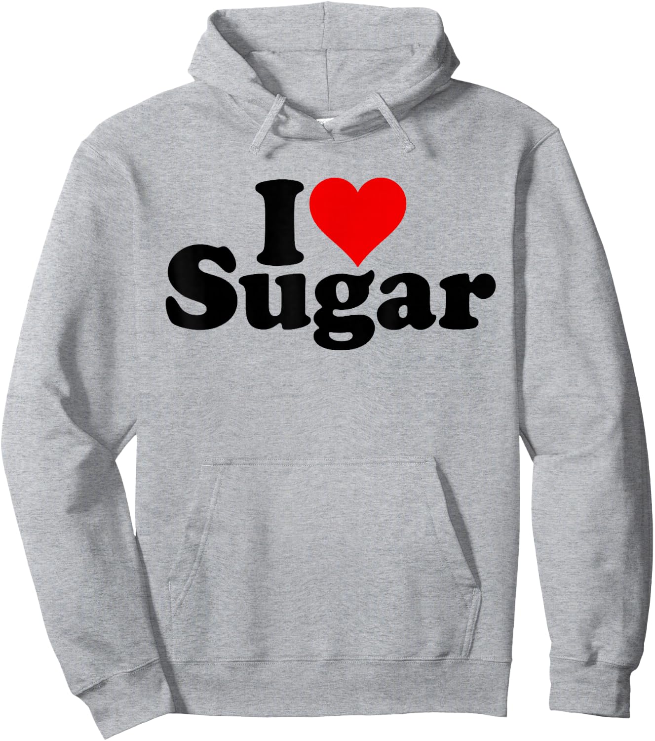 I Love Heart Sugar Sweet Sweetness Candy Hoodie - Hoodie | Ash