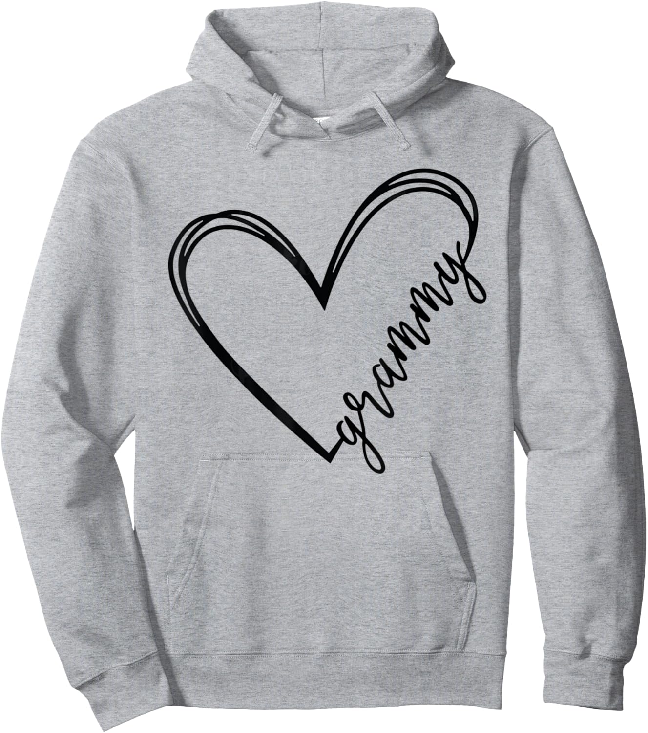 Grammy Life Heart Signature Love Heart - Mother's Day Hoodie - Hoodie | Ash