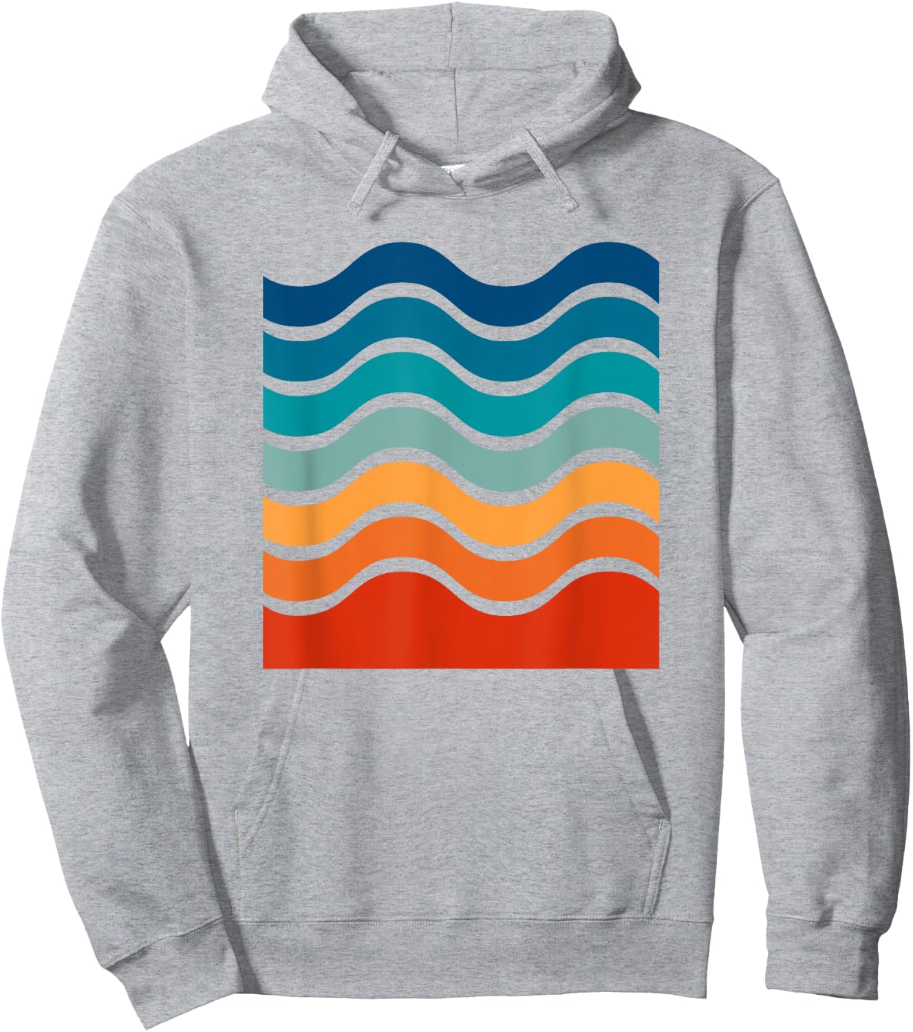 Retro Aesthetic Yellow With Colorful Retro Stripes Hoodie - Hoodie | Ash