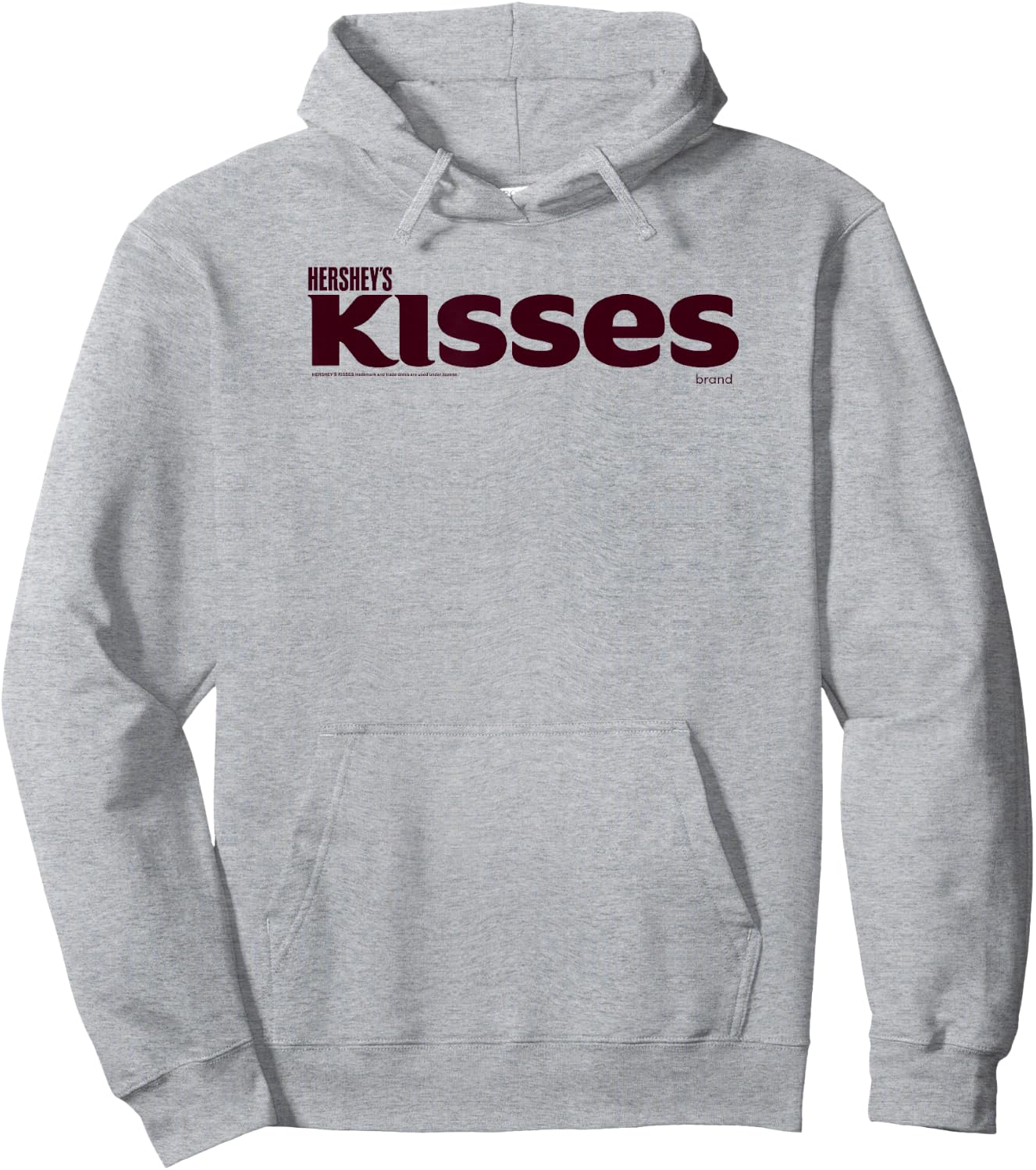 Hershey's Kisses Wordmark Centered Logo Hoodie - Hoodie | Ash