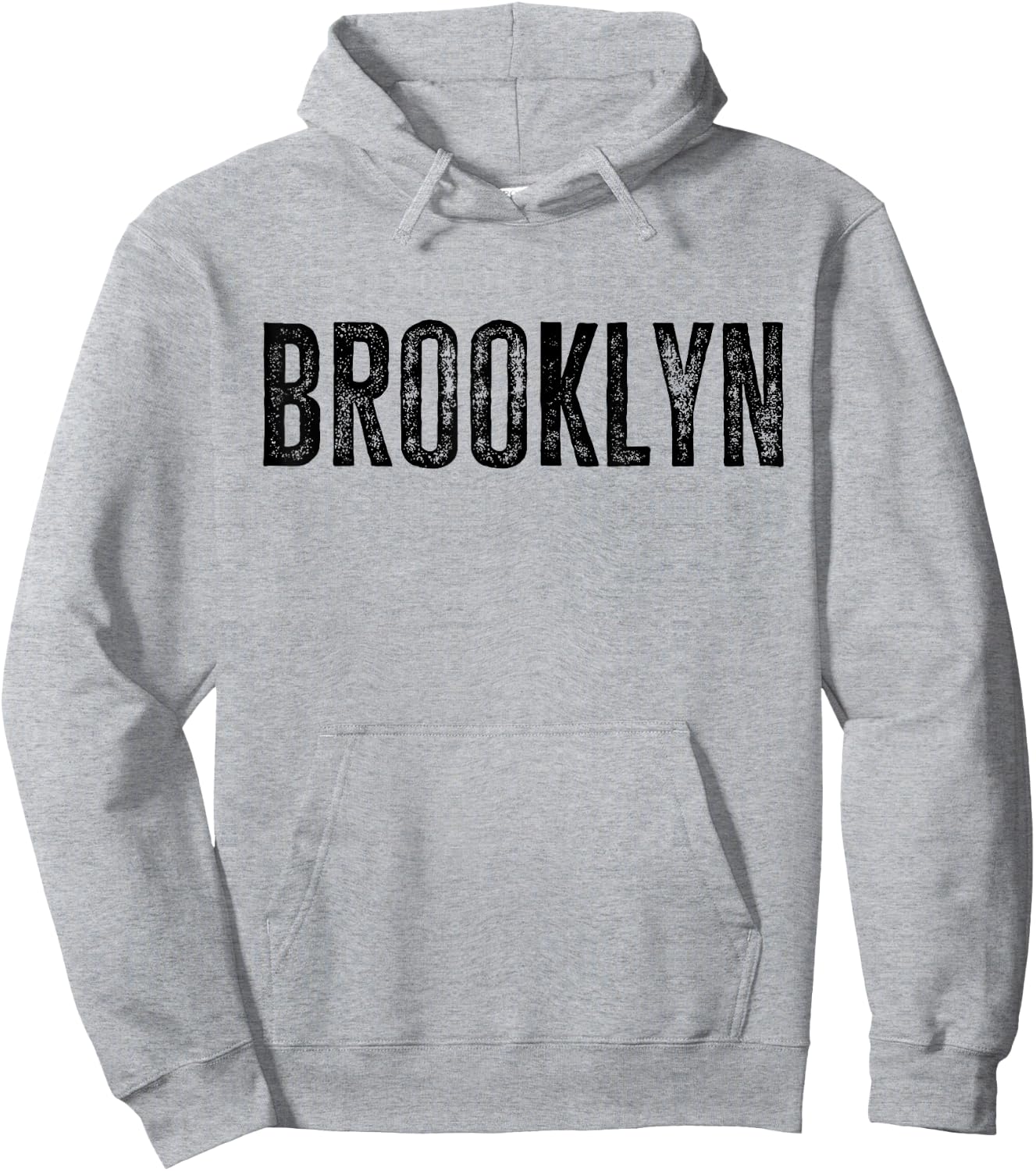 Brooklyn NY Retro Text New York Love Brooklyn Bridge Hoodie - Hoodie | Ash