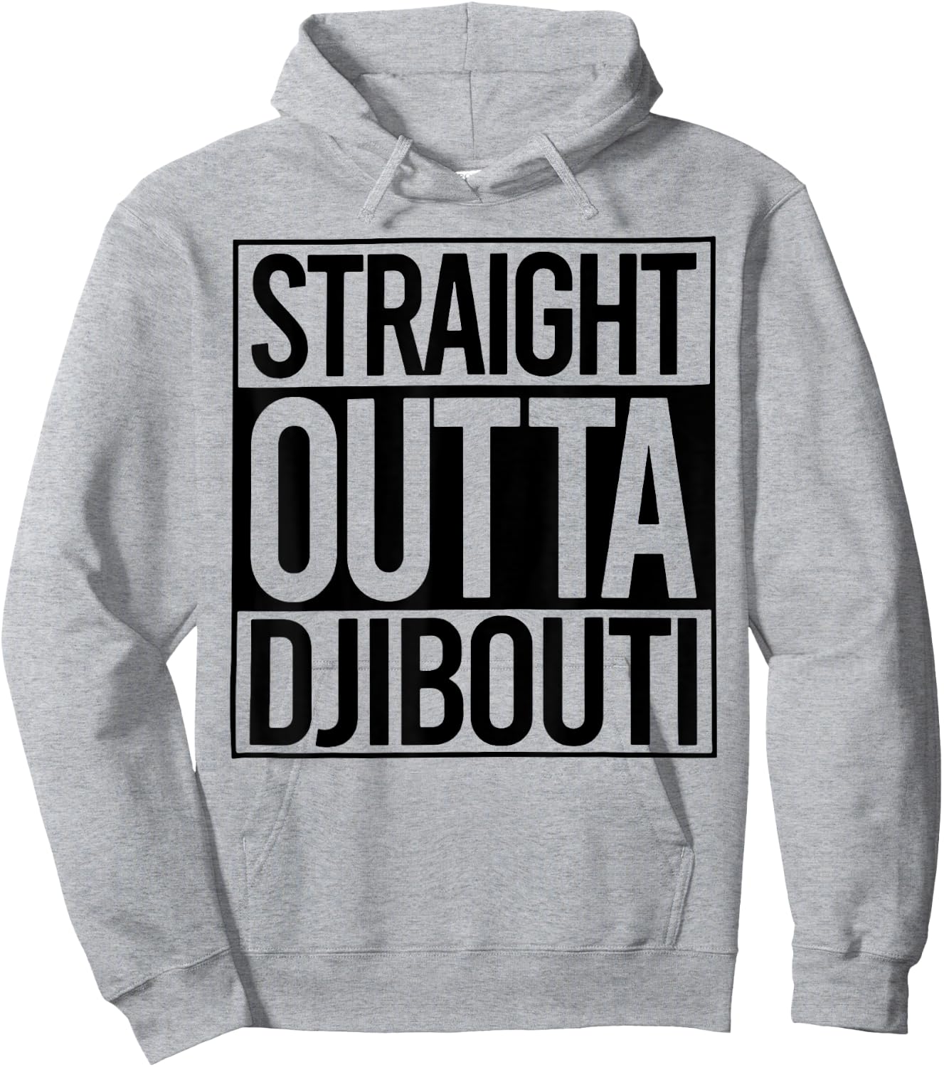 Straight Outta Djibouti Hoodie - Hoodie | Ash