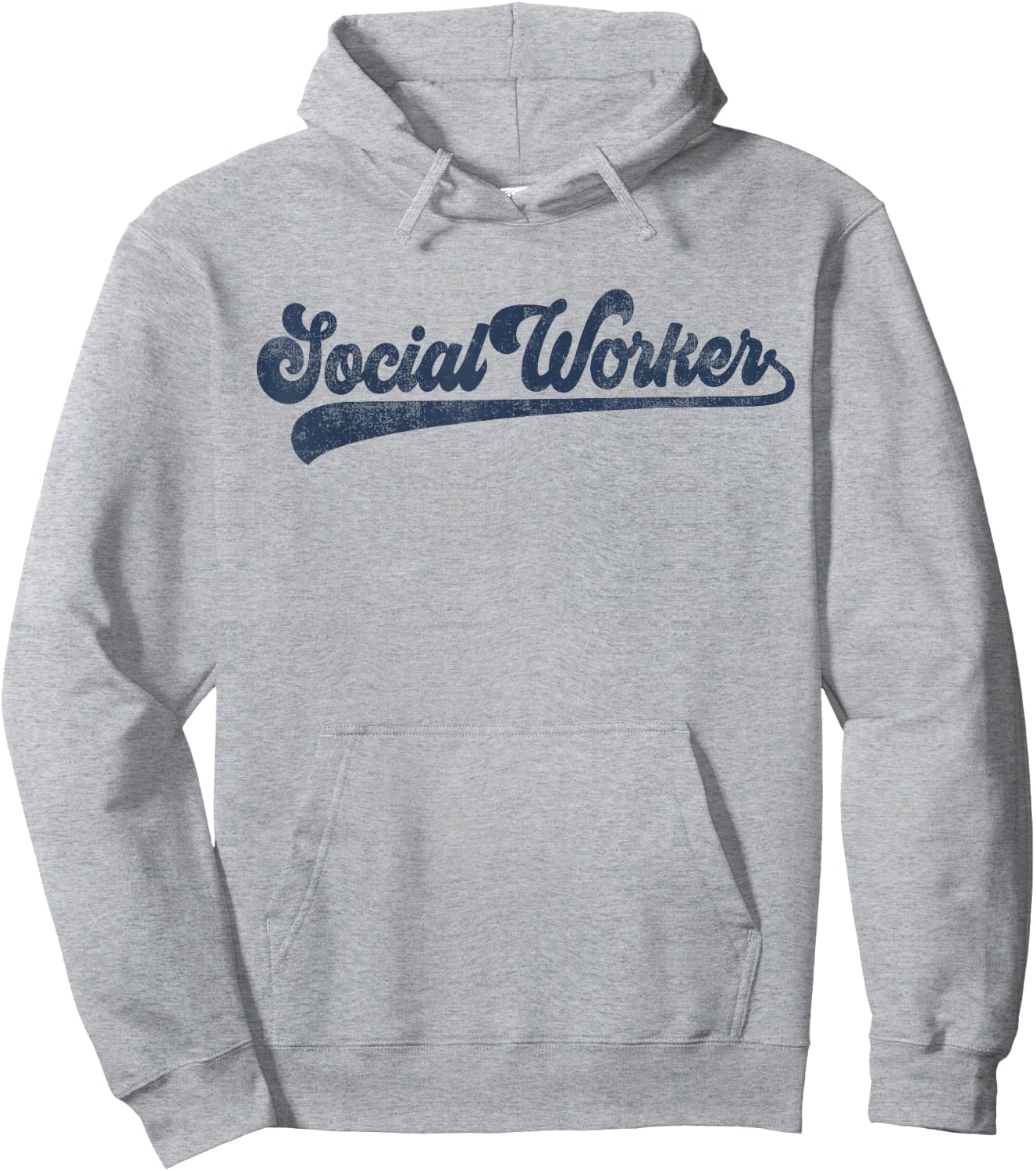 Social Worker Cute Vintage Graphic Social Work Hoodie - Hoodie | Ash