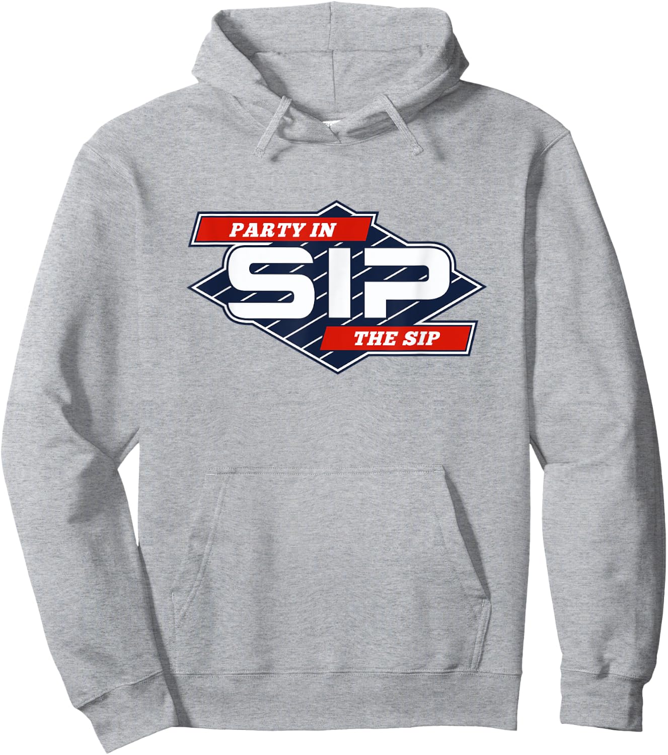 Party in the Sip Funny Mississippi Retro Parody Hoodie - Hoodie | Ash