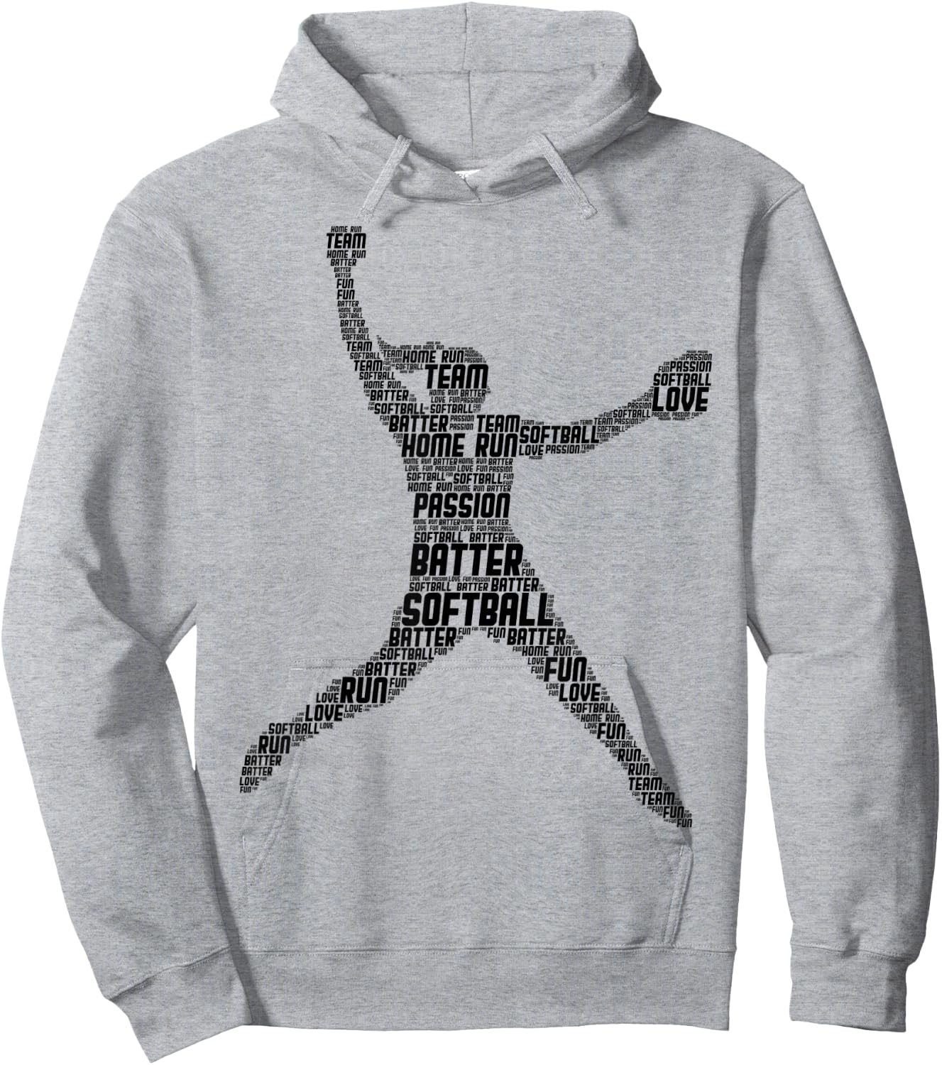 Softball Girls Women Kids Hoodie - Hoodie | Ash